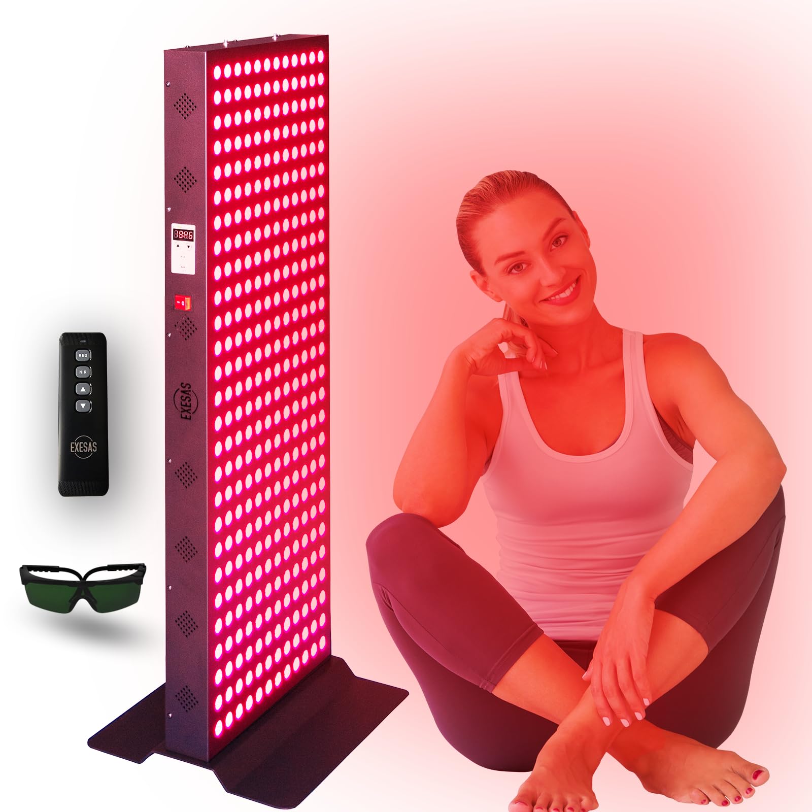 Red Light Therapy Device for Full Body, 630nm, 660nm, 810nm & 850nm, Near Infrared Dual-Chip Clinical Grade LED Panel for Smooth Skin, Weight & Pain Management and Overall Wellness (1620_Watt 324_LED)