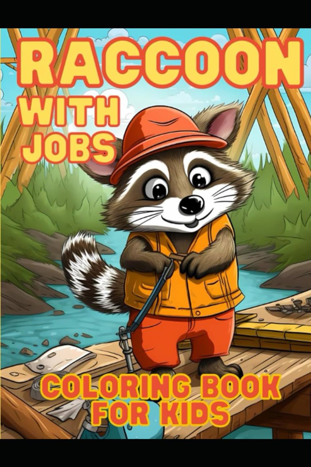 RACCOON COLOURING BOOK