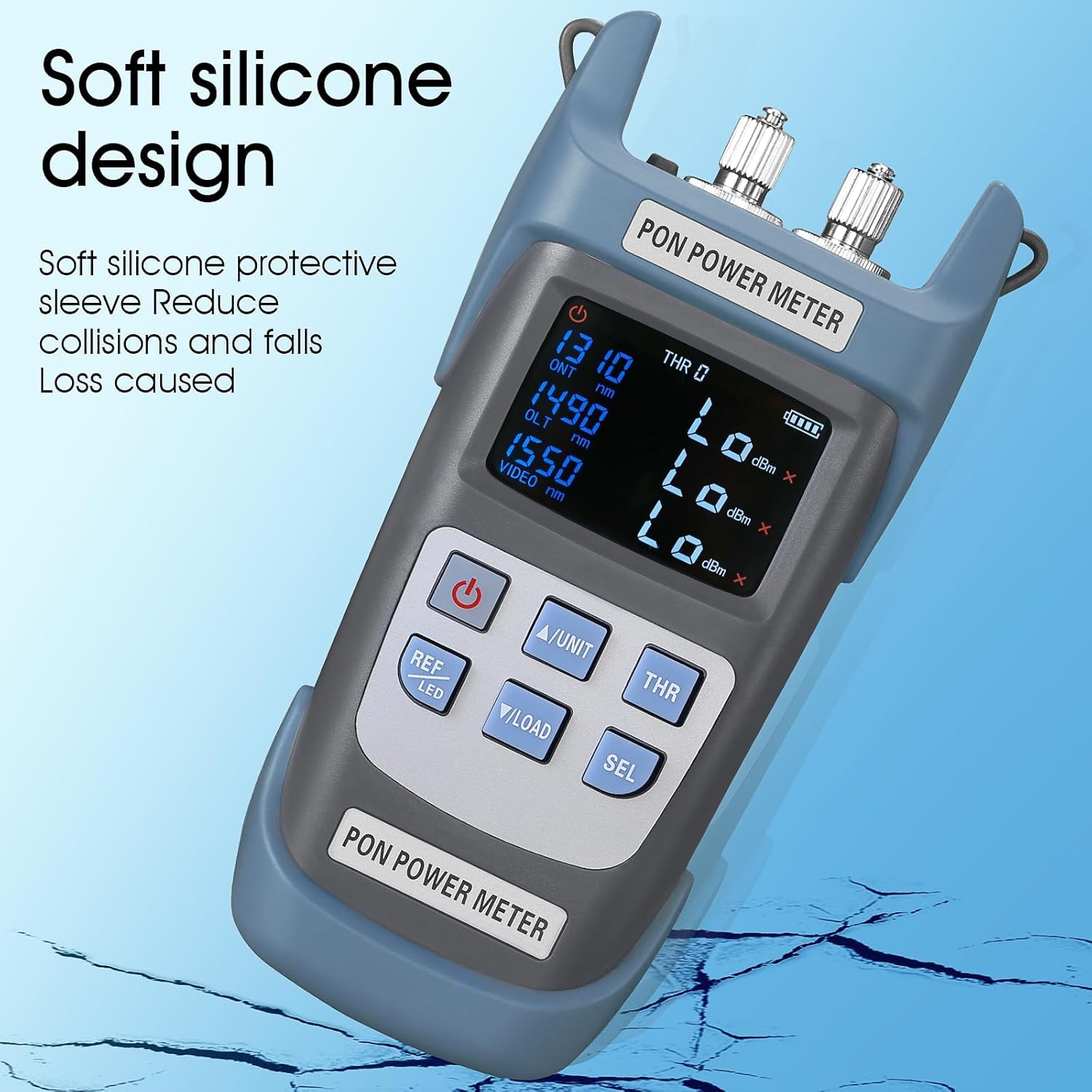 Fiber Optic PON Optical Power Meter A-330U SCUPC FCUPC Interface PON Network Tester 1310nm 1490nm 1550nm Fiber Network Tester PON Optical Power Meter Testing Tool