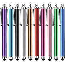 Stylus Pen [10 Pack] Universal Capacitive Touch Screen Pens for Tablets, iPad mini, iPad Pro, iPad Air, Smartphones, Samsung Galaxy - Multiple Colors