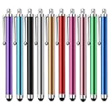 Stylus Pen [10 Pack] Universal Capacitive Touch Screen Pens for Tablets, iPad mini, iPad Pro, iPad Air, Smartphones, Samsung Galaxy - Multiple Colors