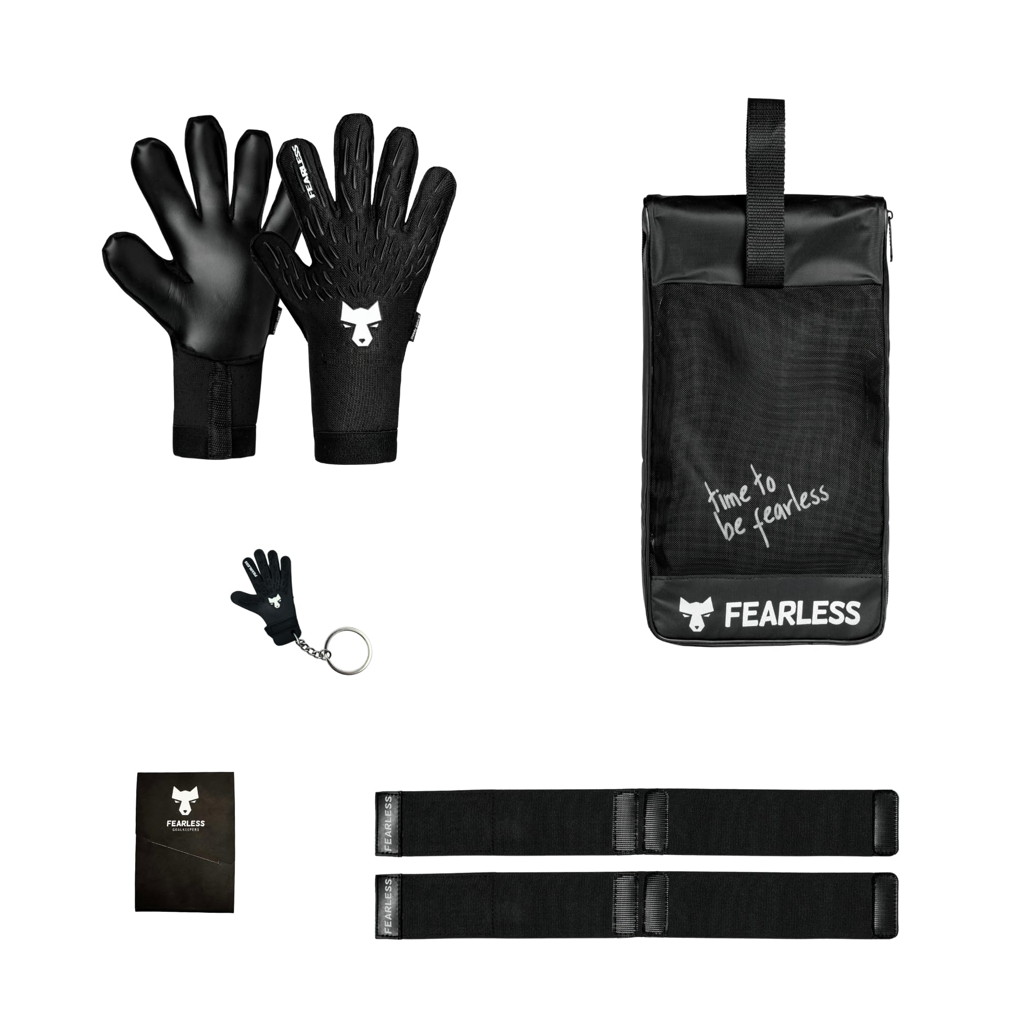Wolf Pro - Guanti da portiere uomo e bambino - Guanti portiere con lattice tedesco - Presa antiscivolo - Taglio negativo - Sensazione seconda pelle