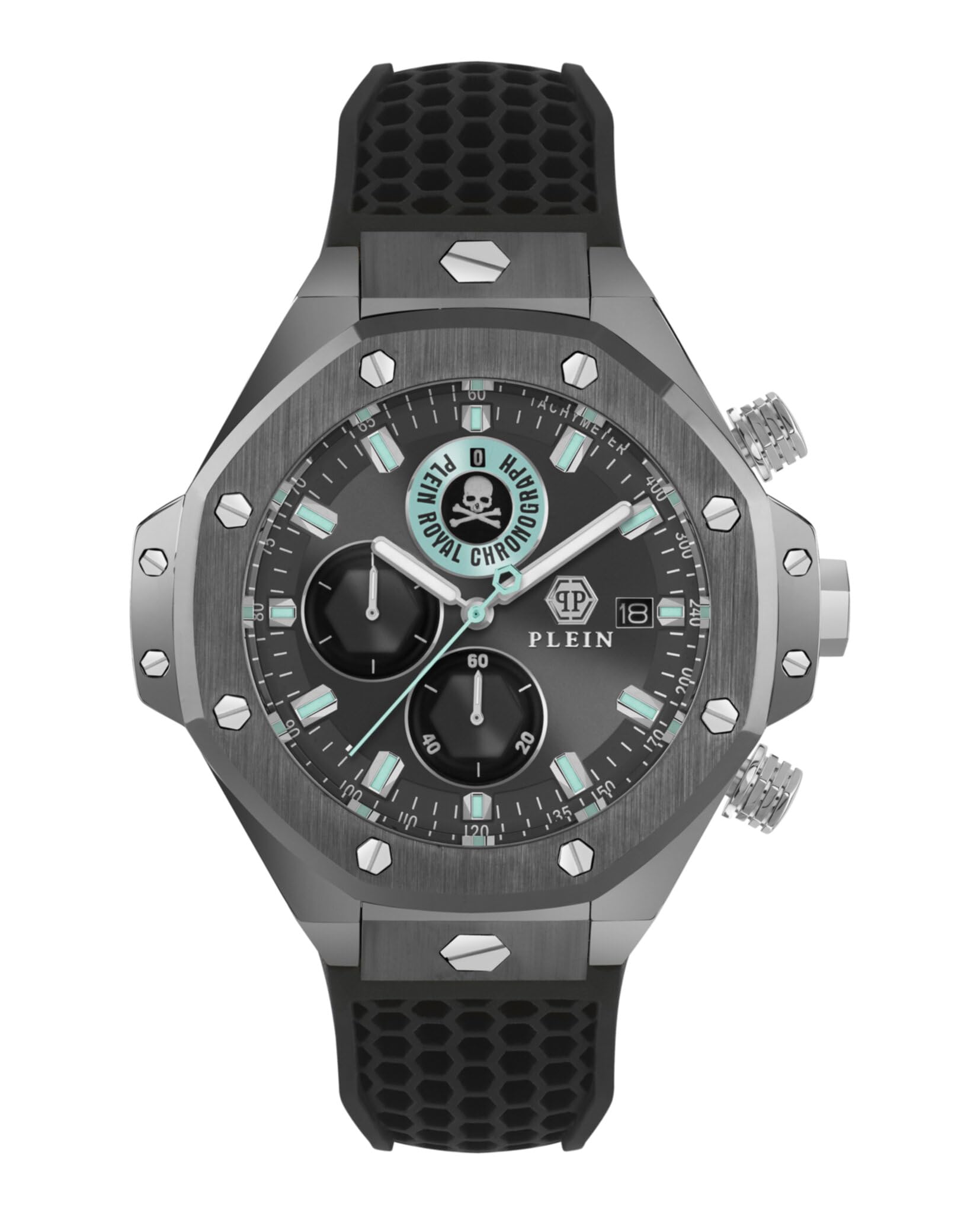 Philipp Plein Men's Black Watches, One Size, Chrono Royal