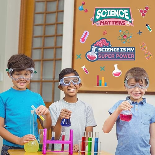 Miniatura 4 de TOARTI Vinilo decorativo de la ciencia, etiqueta engomada de la pared de la química, etiqueta engomada de la educación de la escuela de ciencias,