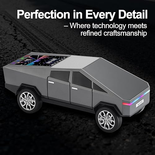 Miniatura 9 de WS-580 Futurista Camión Modelo Bluetooth Replica Altavoz con pantalla LED - TWS estéreo, radio FM, reproducción USBTF, micrófono incorporado, regalo