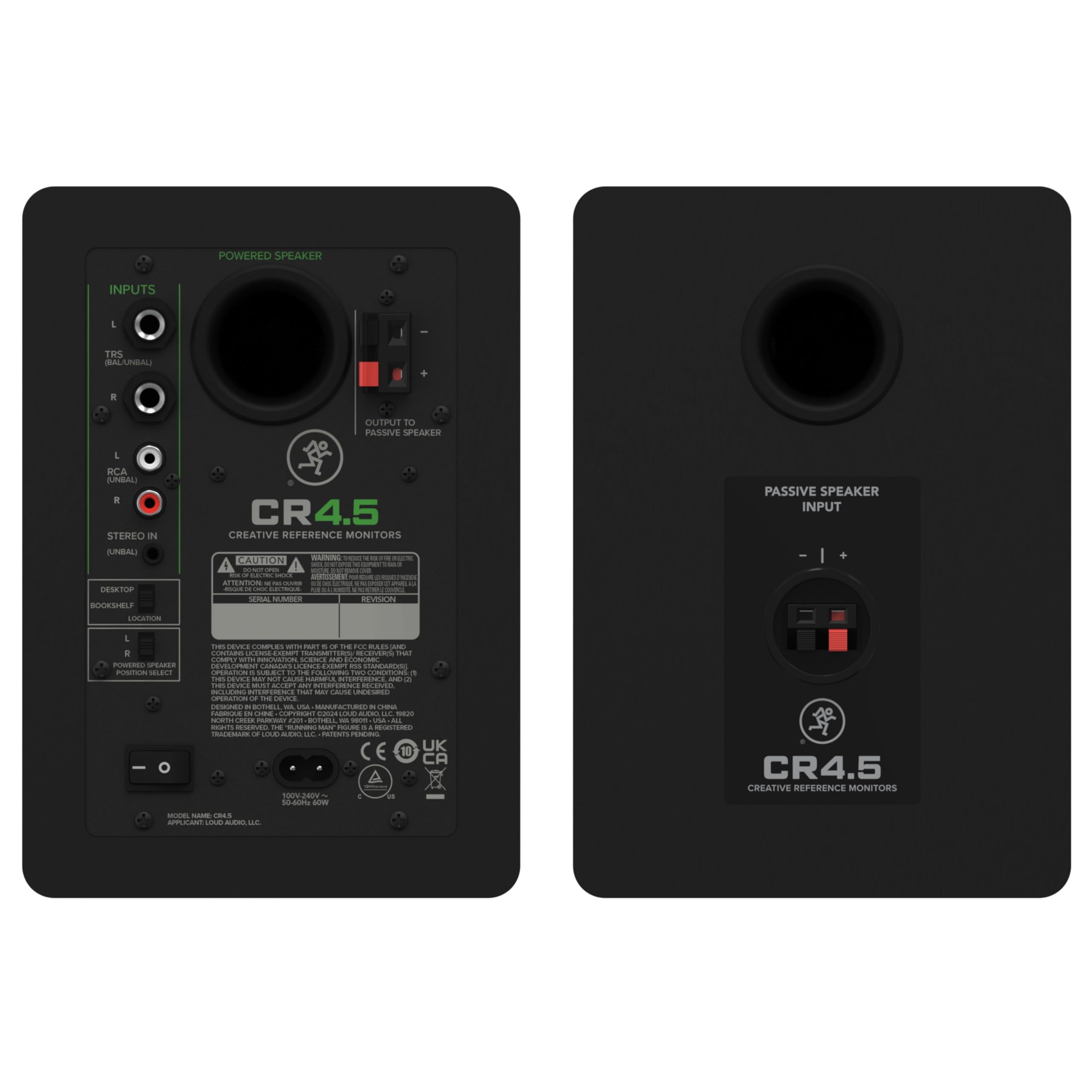 Mackie CR4.5 Monitores activos de 4,5 pulgadas