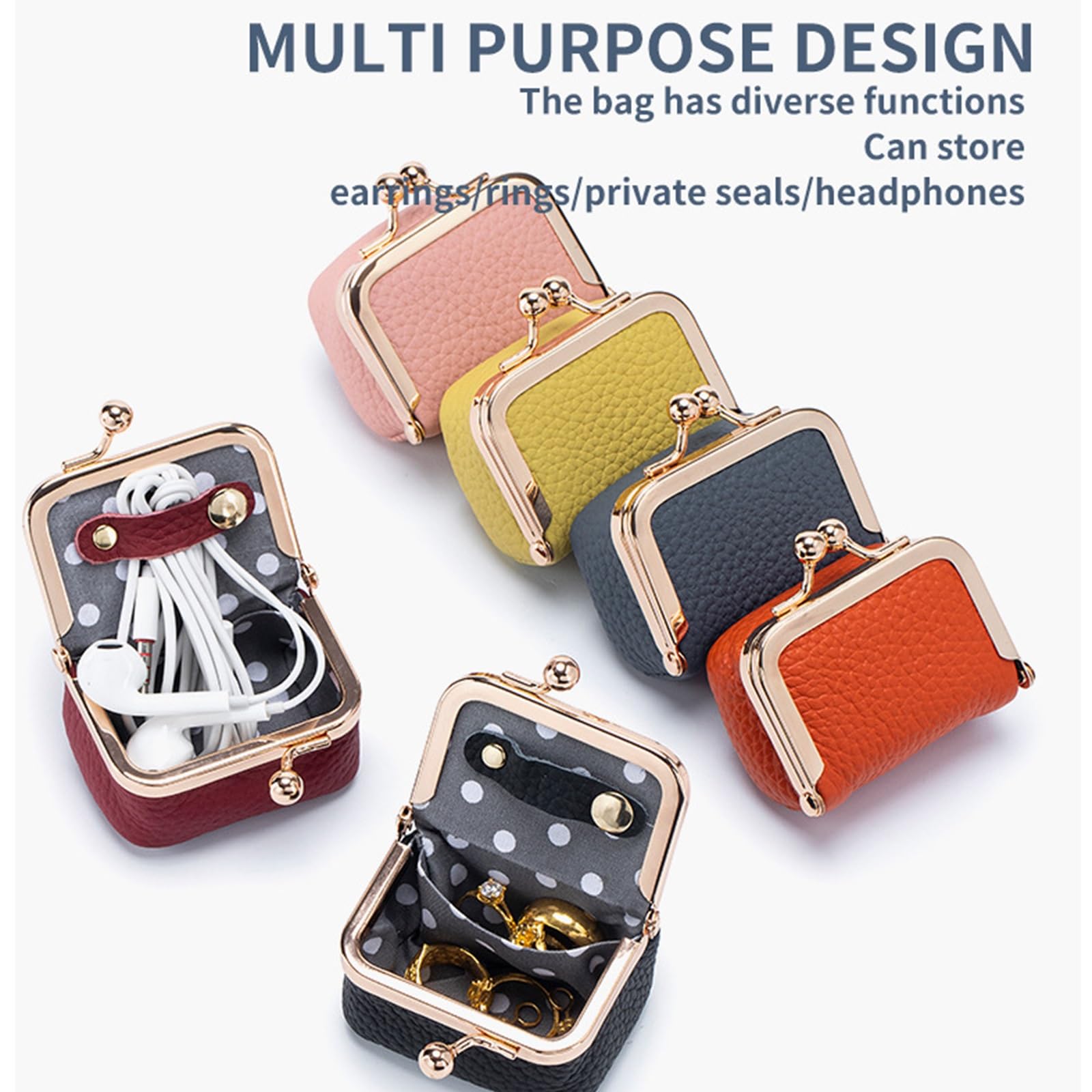 Amazon.com: Genuine Leather Mini Jewelry Box, Portable Vintage