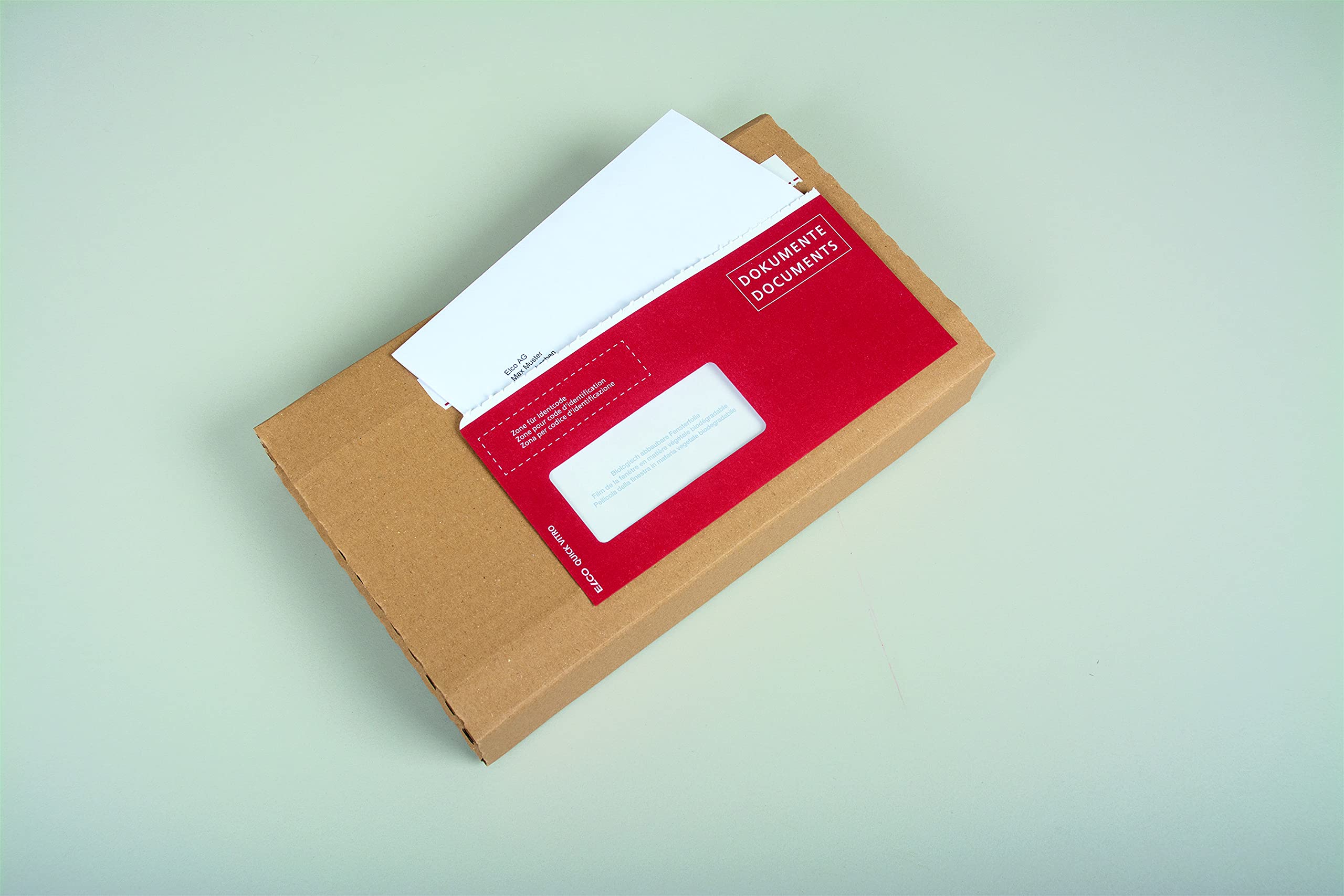 Elco 29128.80 Quick Vitro - Sobres para envíos (250 unidades, papel kraft con lámina biodegradable, formato C5/6 DL+)