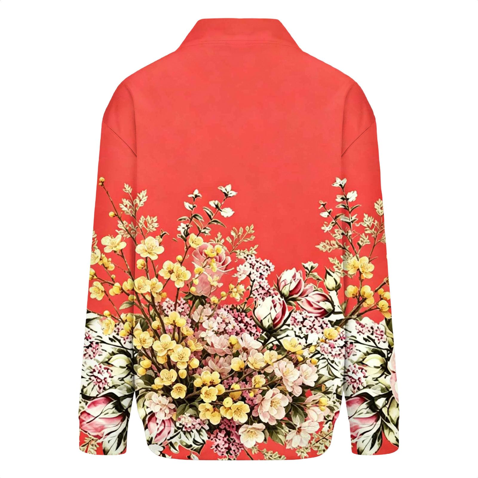 Generisch Giacca bomber da donna, casual, elegante, stampata, con colletto alto, chiusura lampo, tinta unita, per le mezze stagioni, per l'autunno, per attività all'aperto, casual, per tutti i giorni
