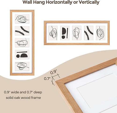 Miniatura 549 de Fun Memories Portarretratos de metal de 16 x 20 pulgadas con paspartú de 11 x 14 pulgadas, acabado de aluminio cepillado, parte delantera de vidrio