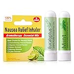 Hion Nausea Relief Inhaler-Mint and Eucalyptus, 100% Natural Essential Oils Inhalers