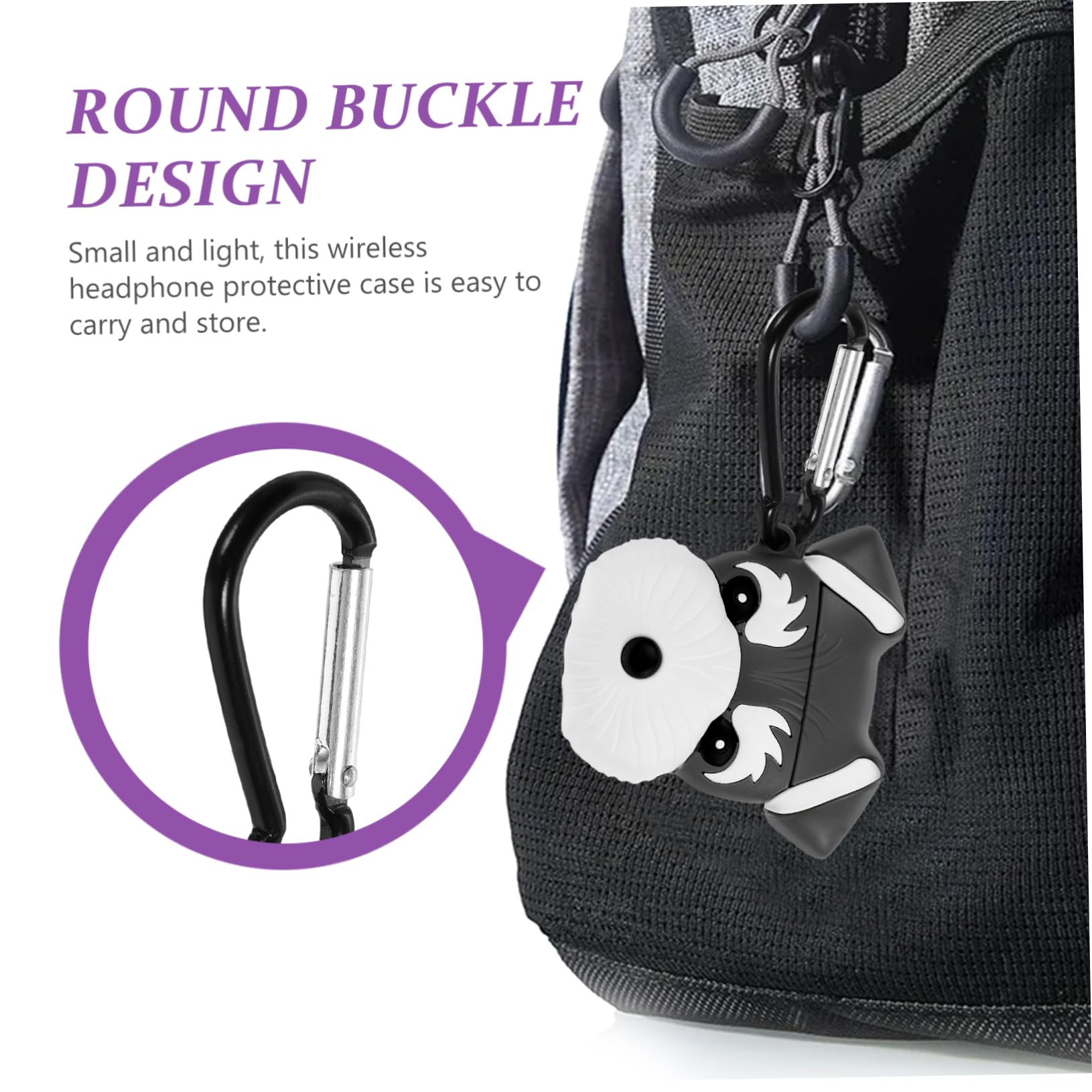 Angoily 3piezas Estuche De para Auriculares Inalámbricos Diseño De Sherry Funda Protectora para Gancho Resistente y Atractiva
