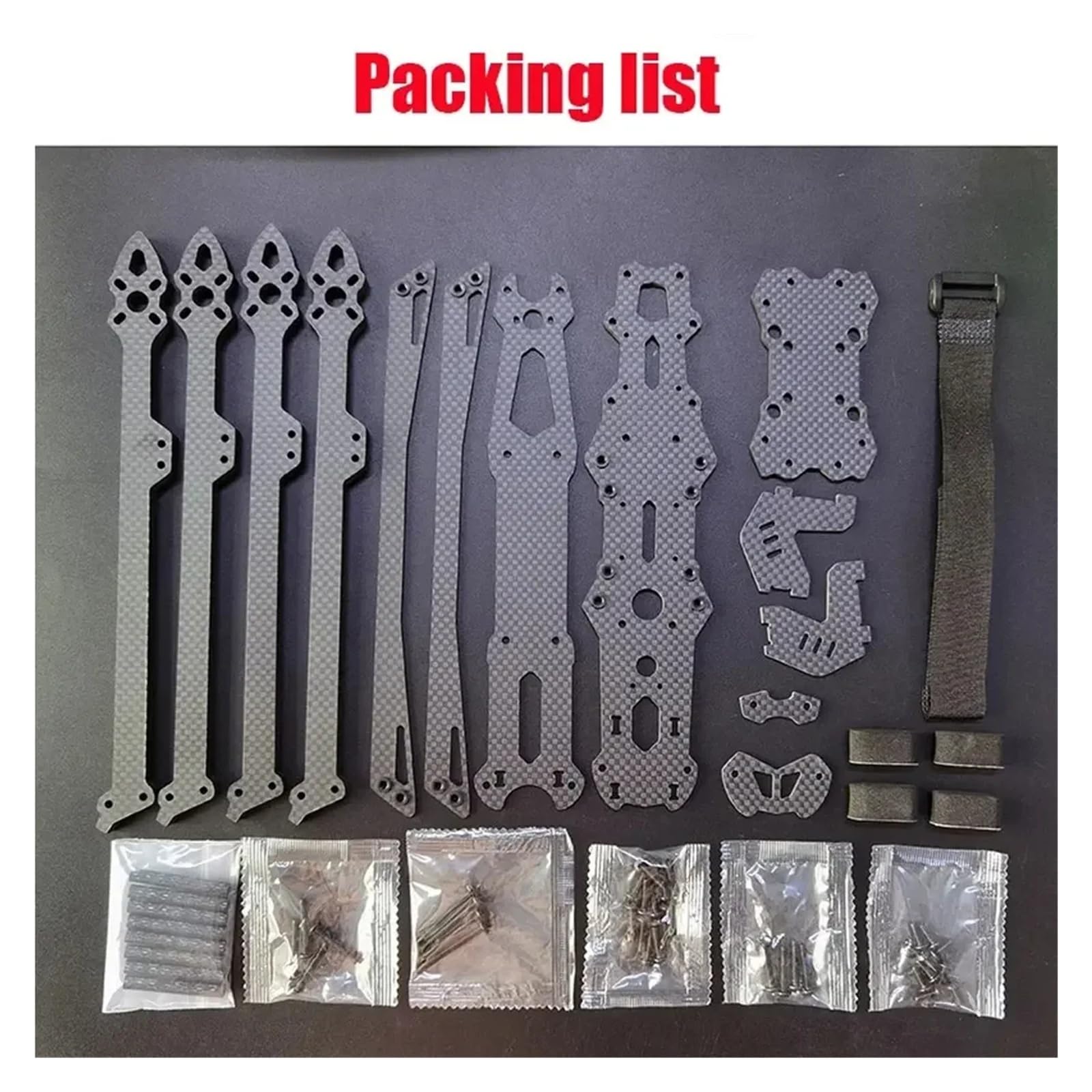 Kit de marco drone MAK4 V2 MARK4 de fibra de carbono 8 9 10 pulg