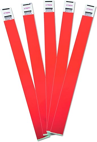 Miniatura 3 de Advantus Paquete de 500 muñequeras Tyvek de colores, 34 pulgadas de ancho x 10 pulgadas de largo, rectangular, azul, Tyvek, 500 unidades