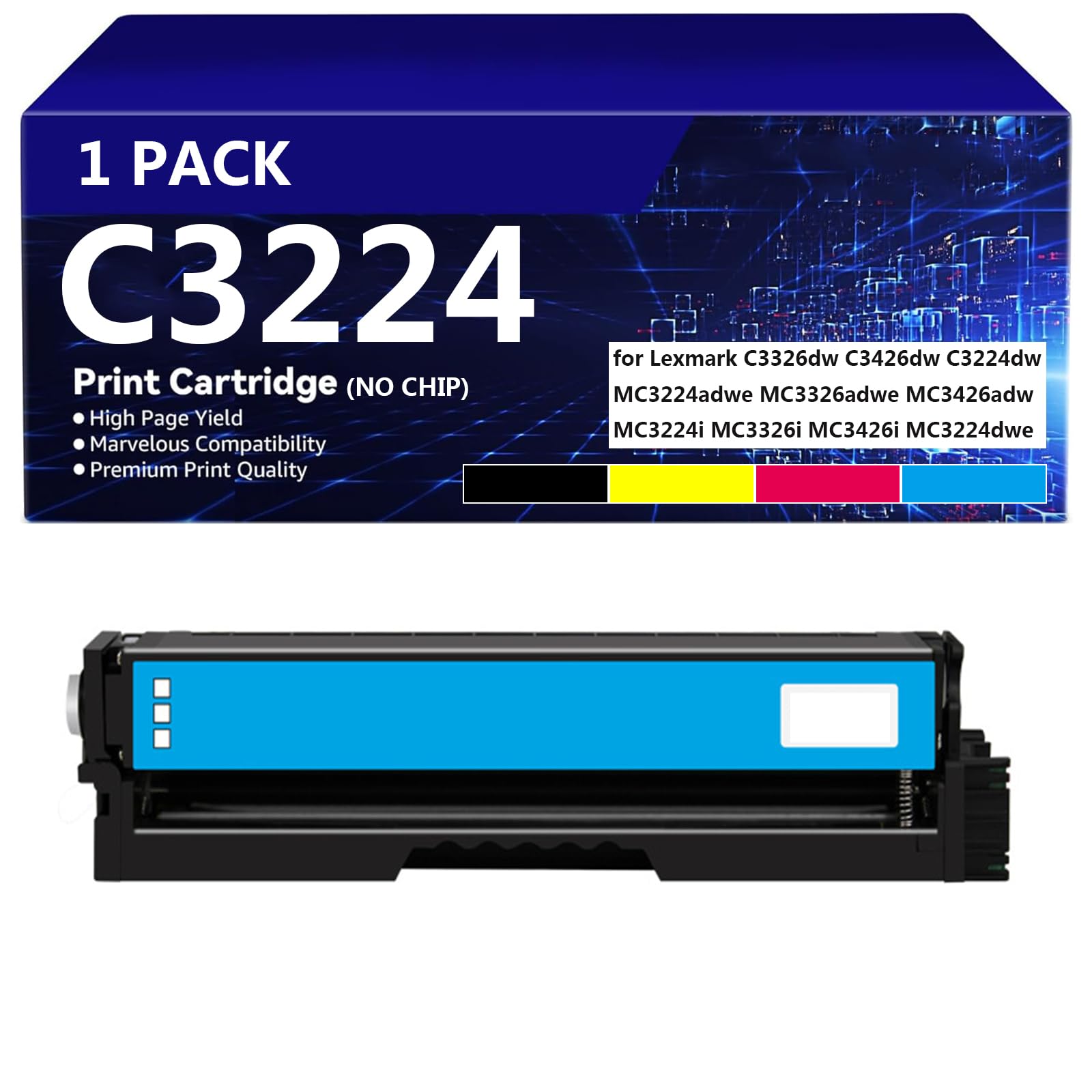 Cartouches de Toner Lexmark C3224 de quality supérieure assurant des couleurs éclatantes