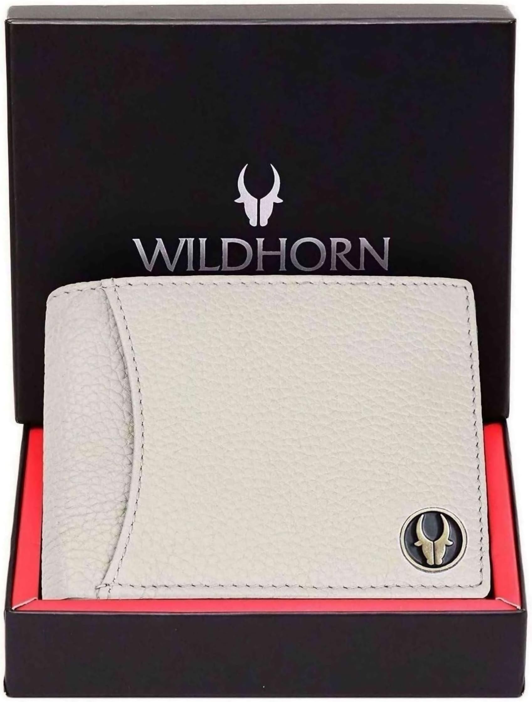 WildHorn Rfid Protected Leather Wallet For Men, Beige