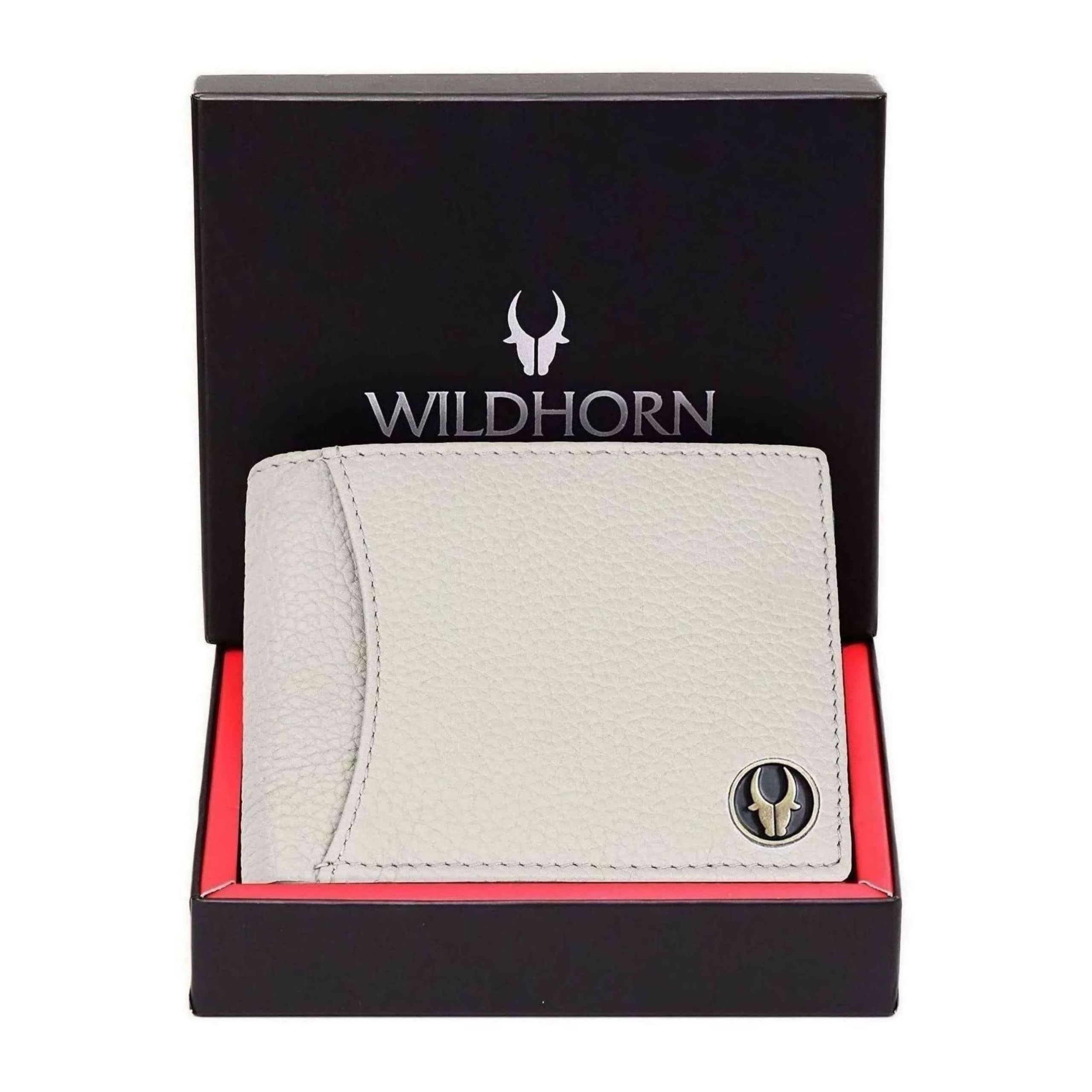 WildHorn Rfid Protected Leather Wallet For Men, Beige