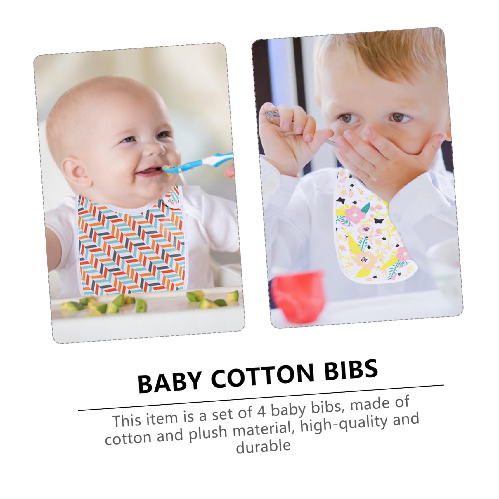 Toyvian 4 Pièces Bavoir Bébé Bavoirs Pour Les Tout-Petits Serviette De Bébé rs Pour Serviette Pour Tout-Petits Gant De Toilette Pour tes Pour rs Pour