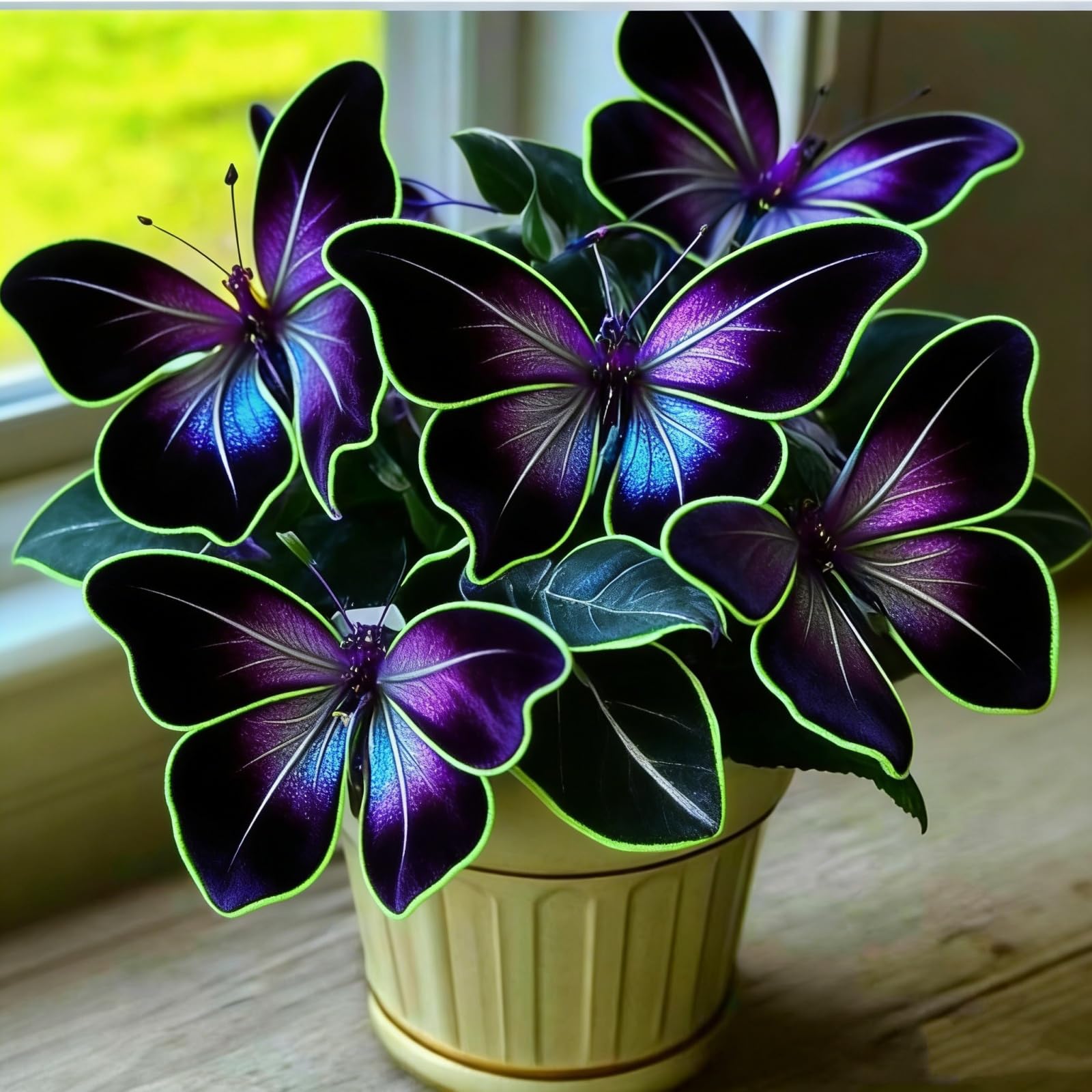 Butterfly Flower&Perennial/Rare Hosta Bulbs Mix for Planting Now UK/Potted Viewing/Excellent Display/Strong Plants That Grow Well/Hostas rhizomes-4bulbs-A