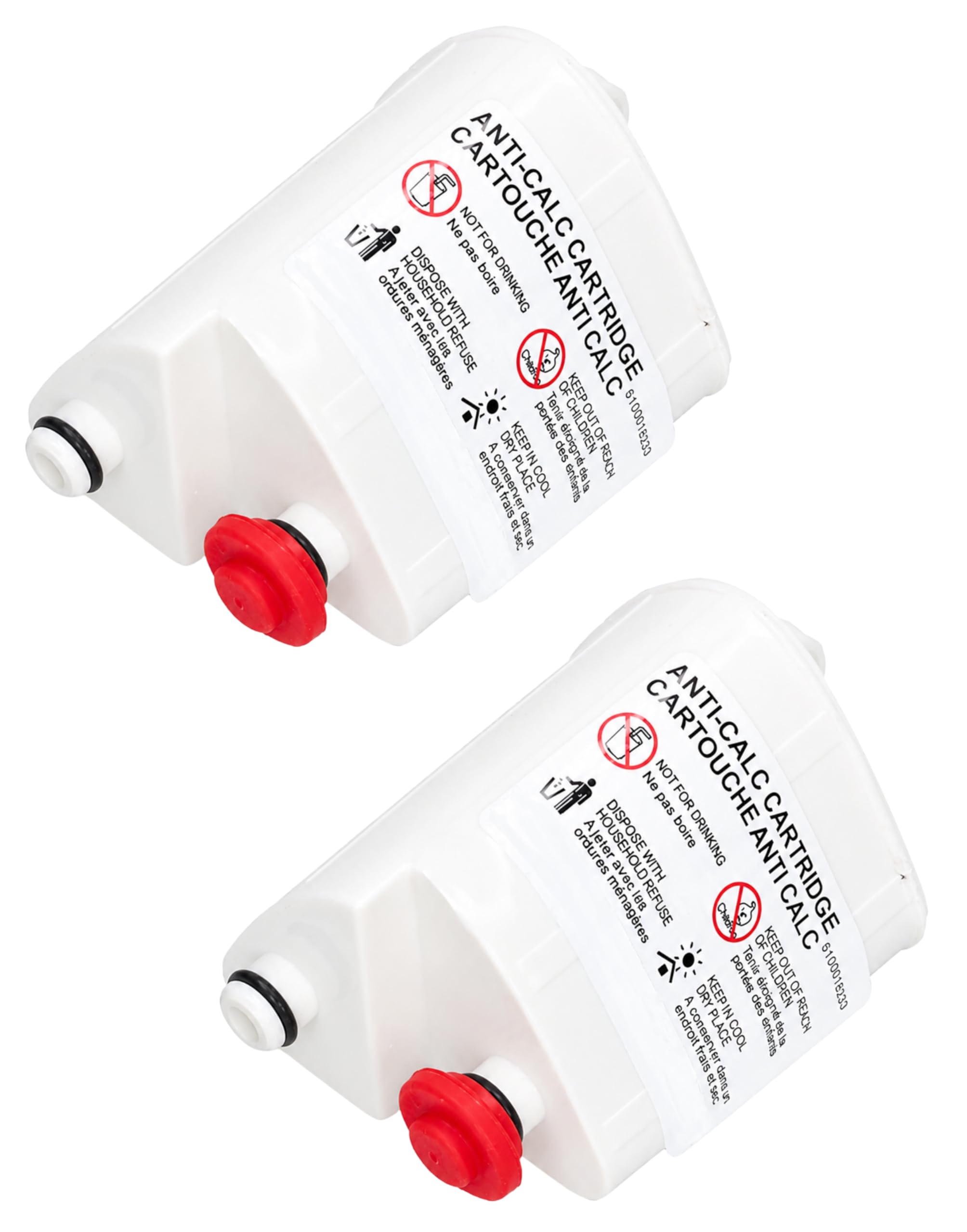 Duraspares White Anti-Calc Filter Cartridges For Tefal Fasteo Liberty Easy Steam Iron (Pack Of 2)