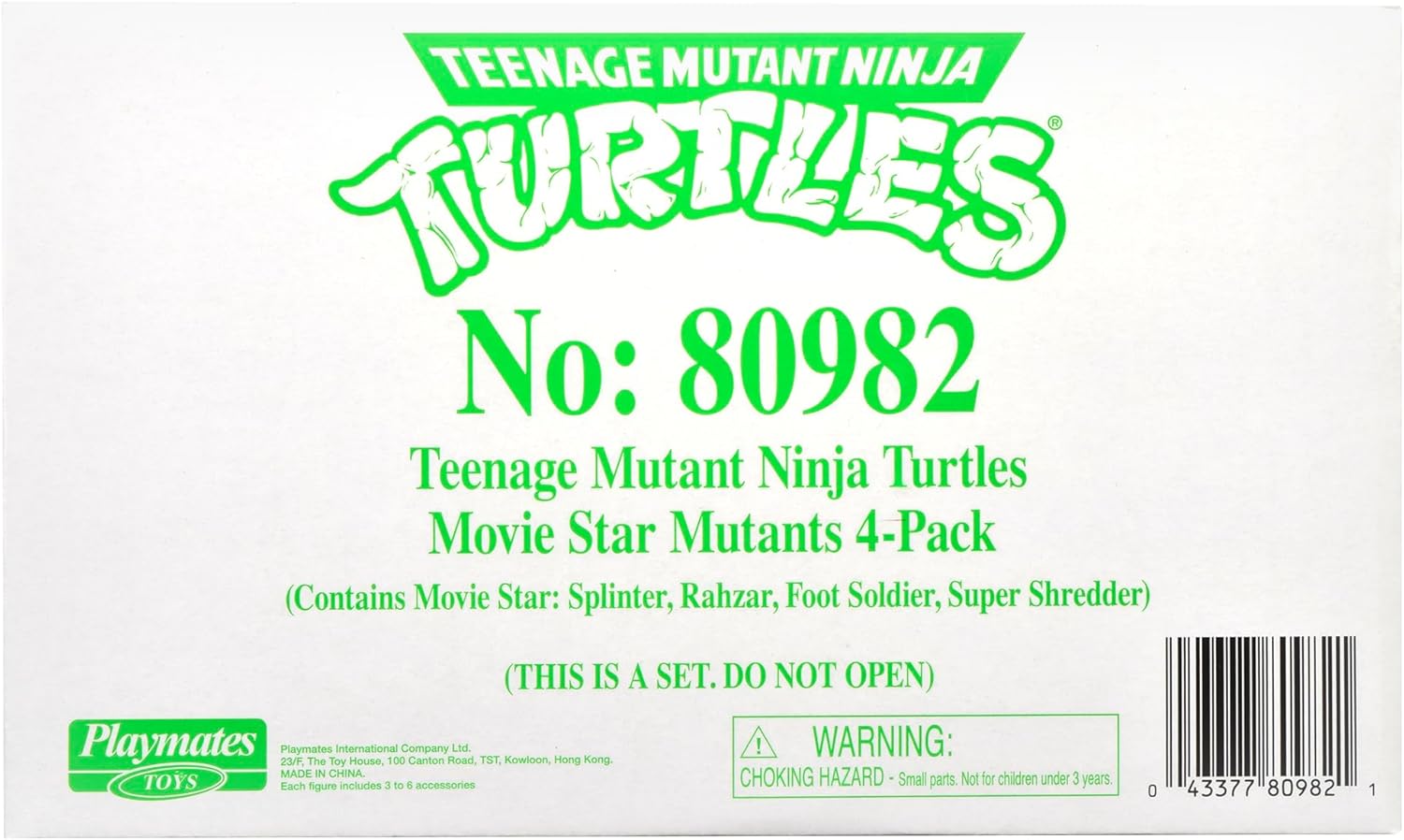 PlayMates Teenage Mutant Ninja Turtles Classic Movie Star Mutants 4-Pack Bundle Toys - Image 7