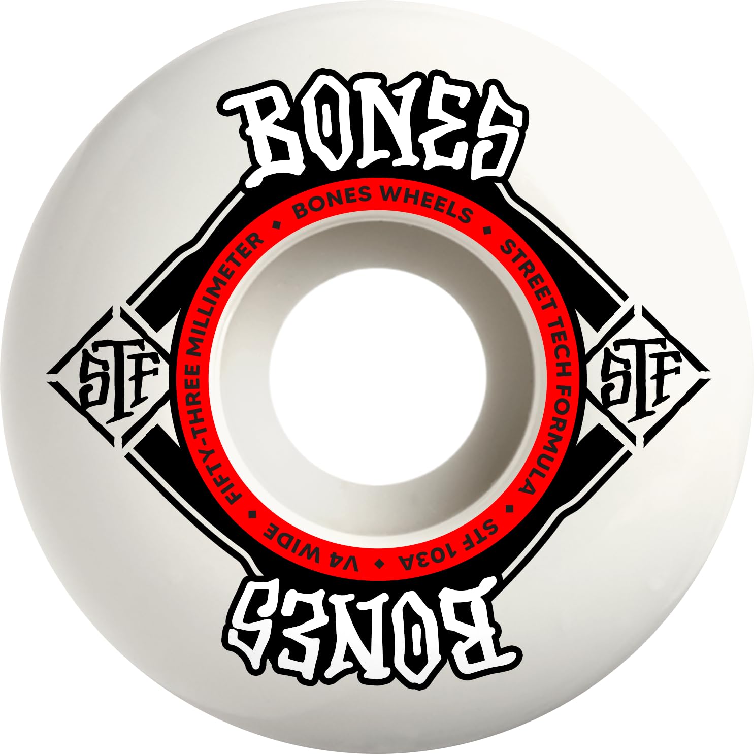 Bones Wheels Street Tech Formula (STF) Skateboard Wheels (99A or 103A)