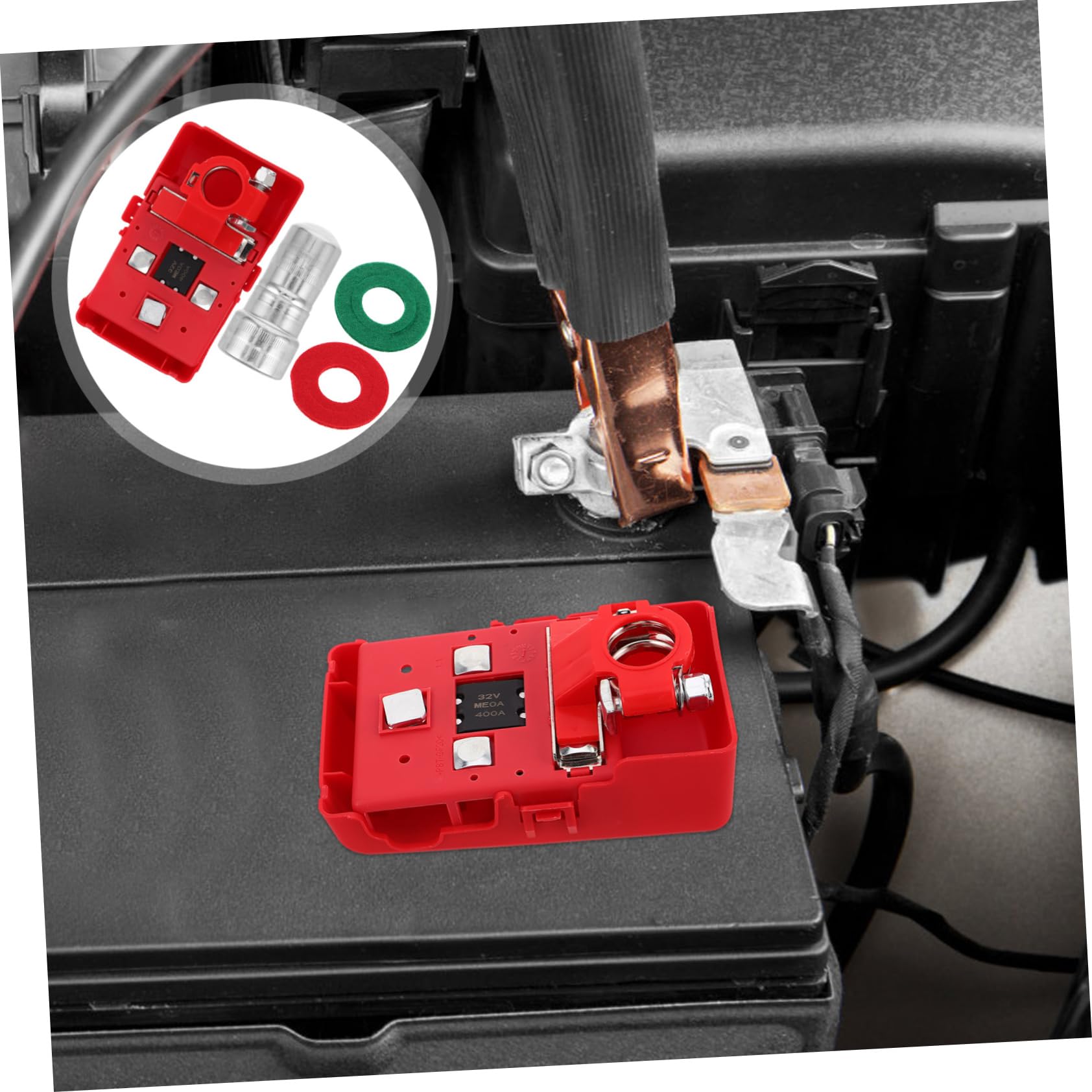 CHILDWEET Batteria Terminali Connettori Adattatori Auto Elettrico Blocco Terminale Kit Morsetto Cavo Terminale Collegamento Potenza Supporto Parte Superiore Clip Estranea Batteria