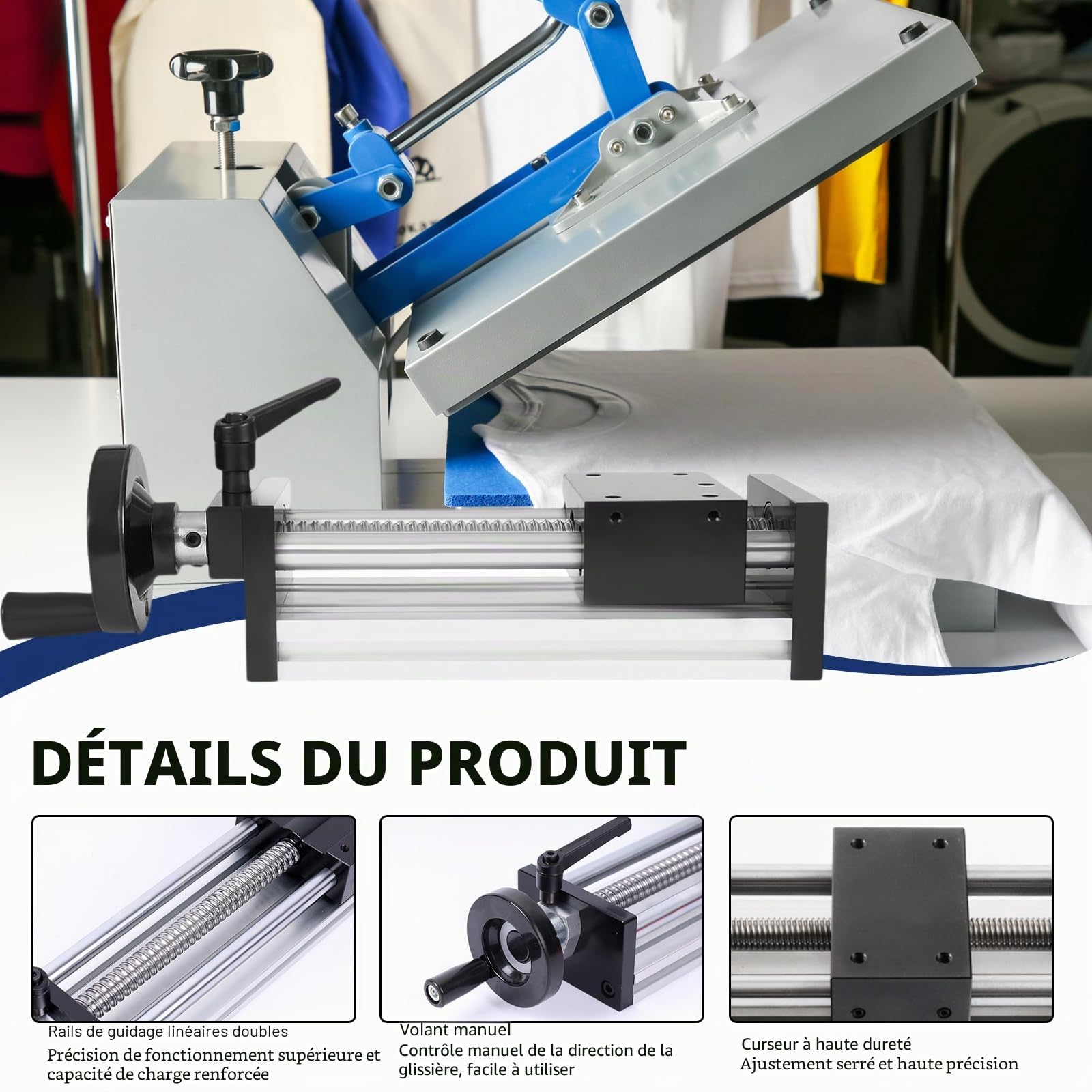 Guidage linéaire, Double Axe Optique Table coulissante Manuel