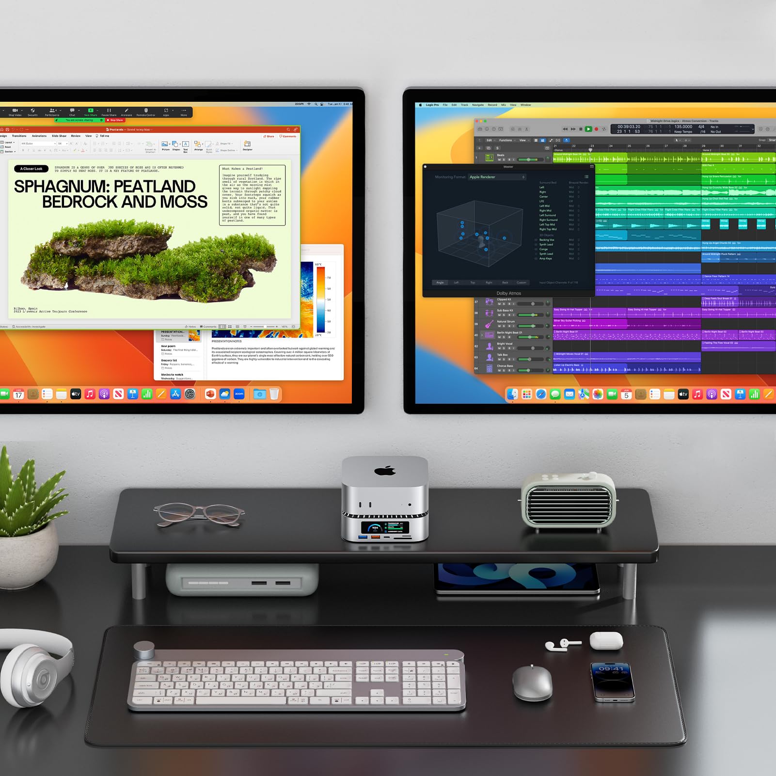 RayCue All-in-One Dock für Mac mini M4 mit 8TB SSD, 4K60Hz HDMI, USB-C & USB-A (10G/5G), SD/TF, Audio - 2024 Mac mini M4 Dockingstation