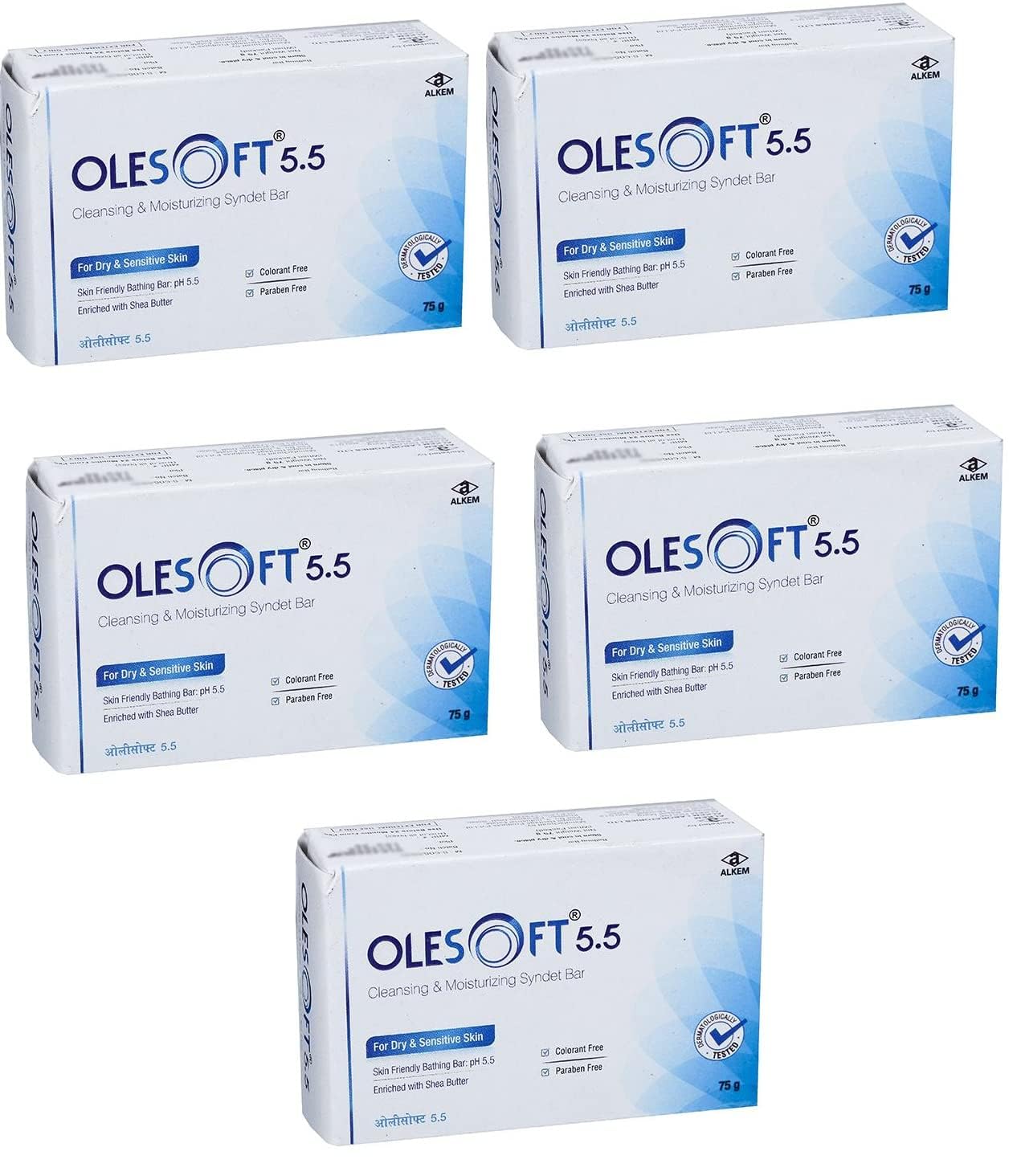 YEUDEU Olesoft Daily Moisturizing Bar 75gm (pack of 5)