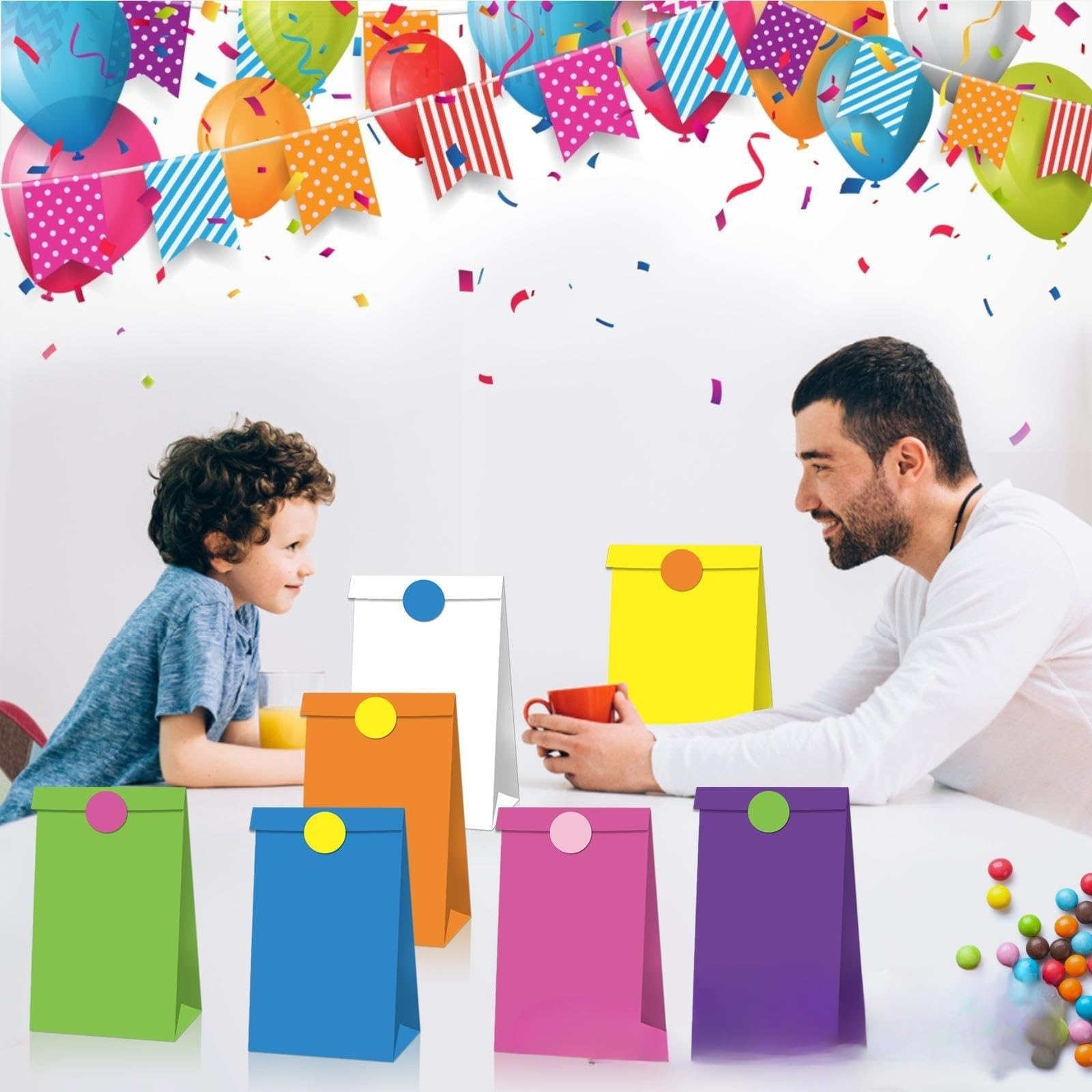 50/100 Stück dekorative 22 x 12 x 8 cm große Schachteln, vielseitige Süßigkeitenschachteln für Kindergeburtstage, Hochzeiten, Weihnachten, Babys