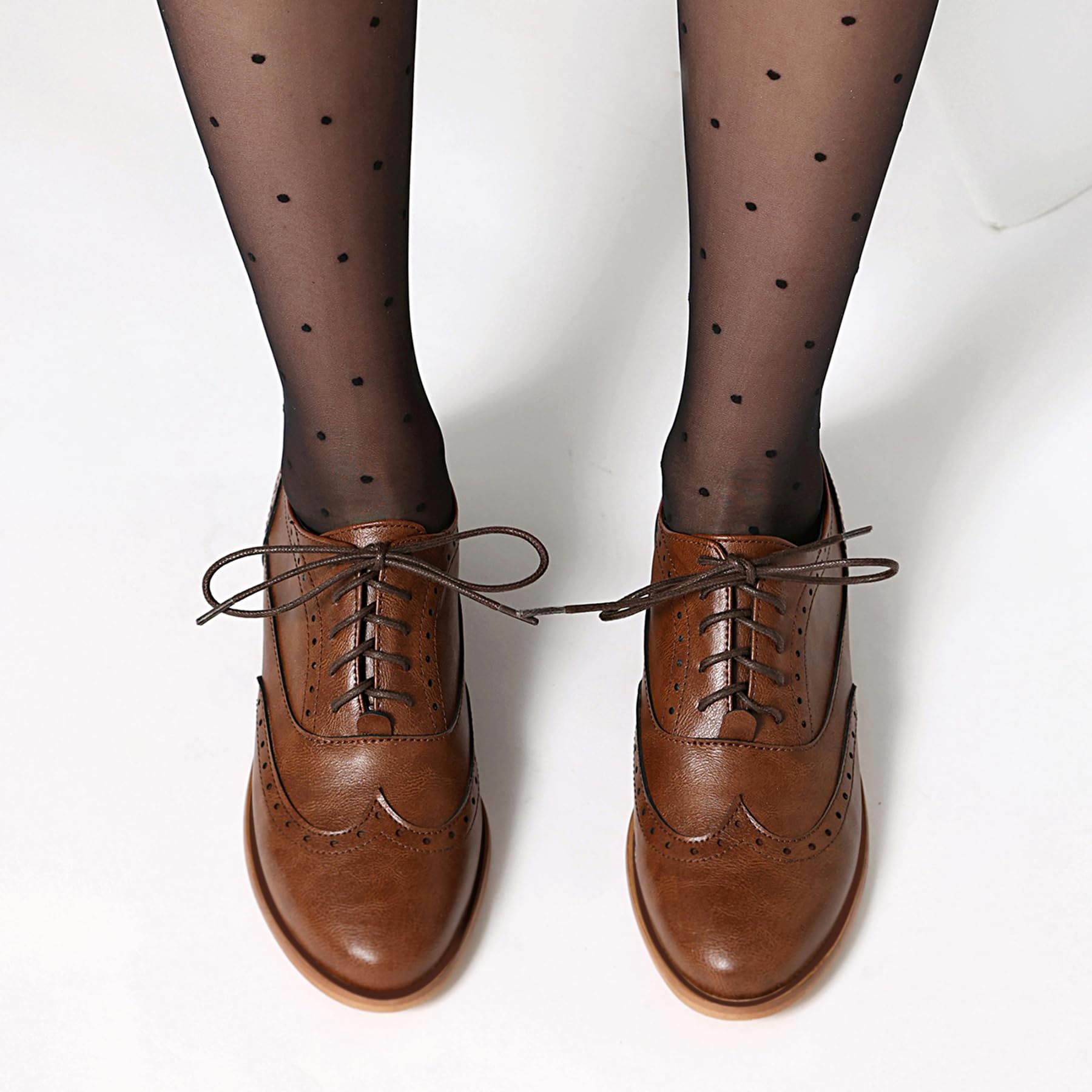 Gicoiz Bureau Oxford Derby Femme Hommes Lacets Chaussures Richelieu