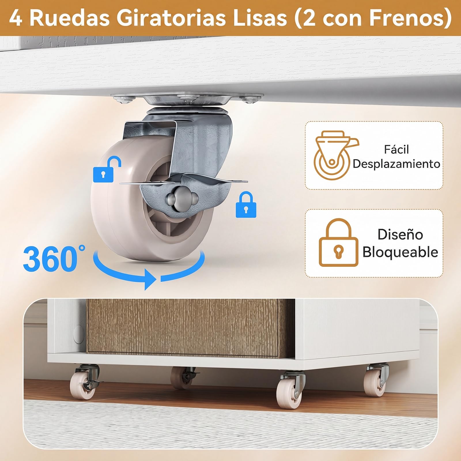 COSTWAY Carrito Utilitario con Ruedas para, 48,5 x 33 x 85 cm (Blanco) | Carrito Auxiliar para Manualidades con Estantes Abiertos, 3 Cajones y 3 Compartimentos, Carro Multiusos para Manualidades