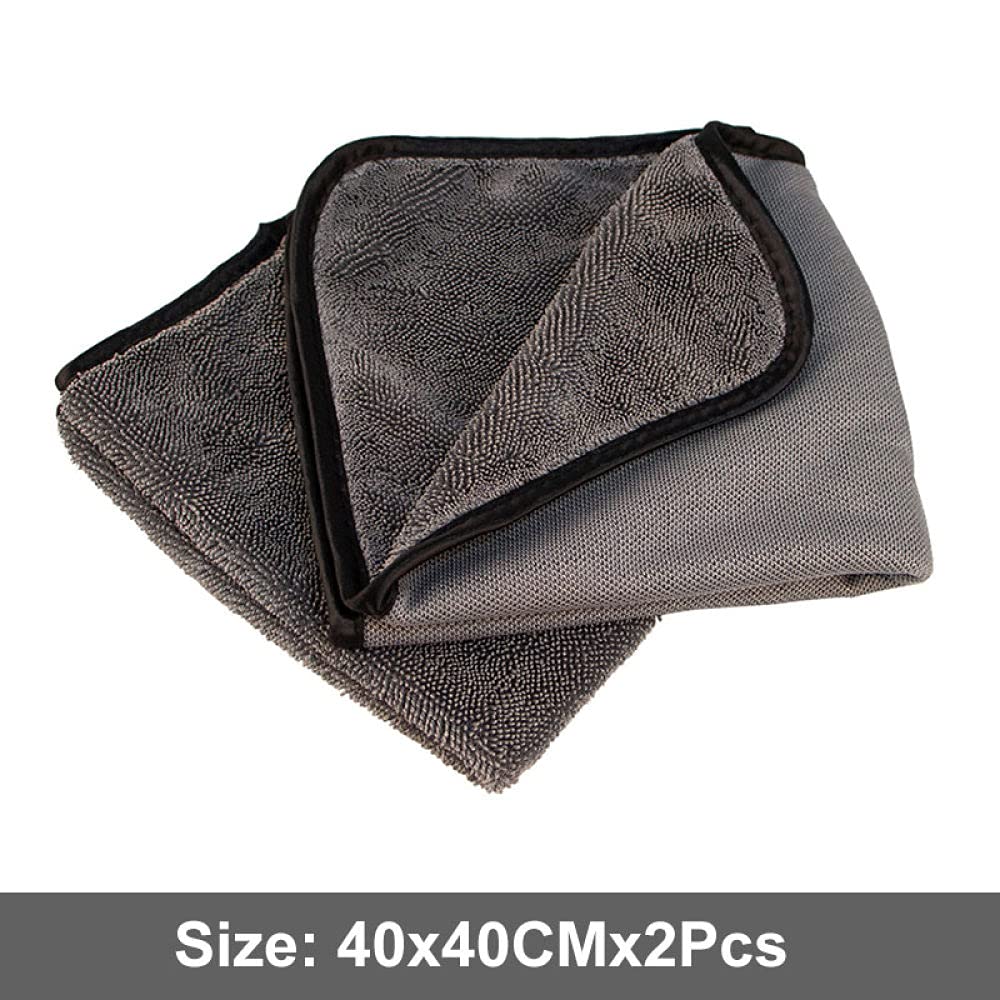 Autowaschhandtuch, extra weich, Autowäsche, Mikrofasertuch, gewachst, Kristall-Reinigungstuch, Autopflegetuch, Einzelhändler, Auto, WashTowel Never Scrat, 2 Stück, 40 Stück