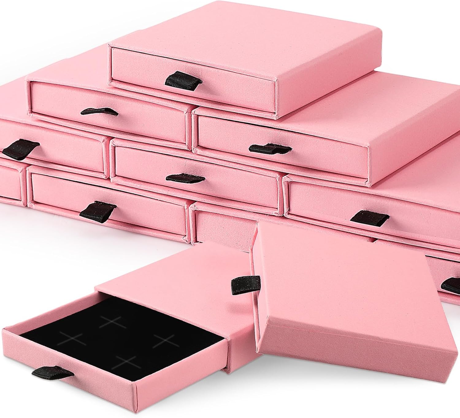 12 Pcs Cardboard Jewelry Boxes Bulk Ring Boxes for Jewelry Gift Jewelry Gift Boxes