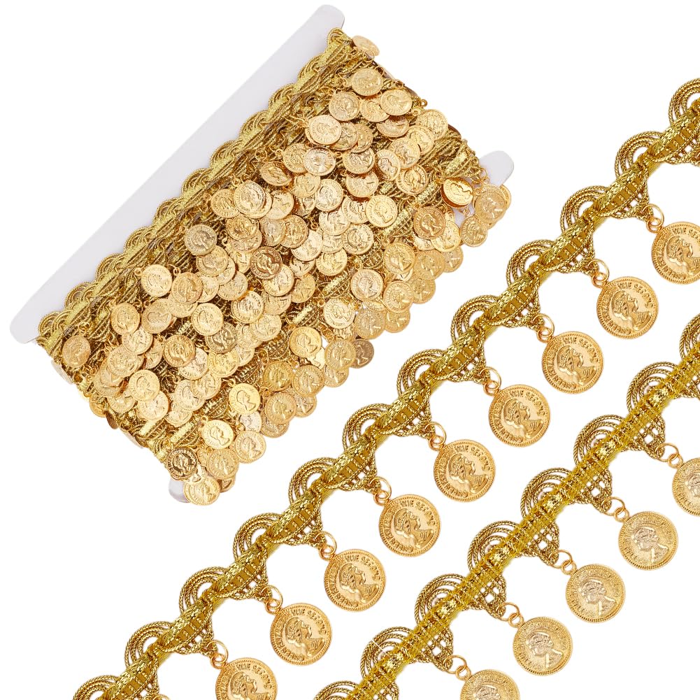 Ruban en dentelle à paillettes OLYCRAFT de 9,1m pour robe de danse