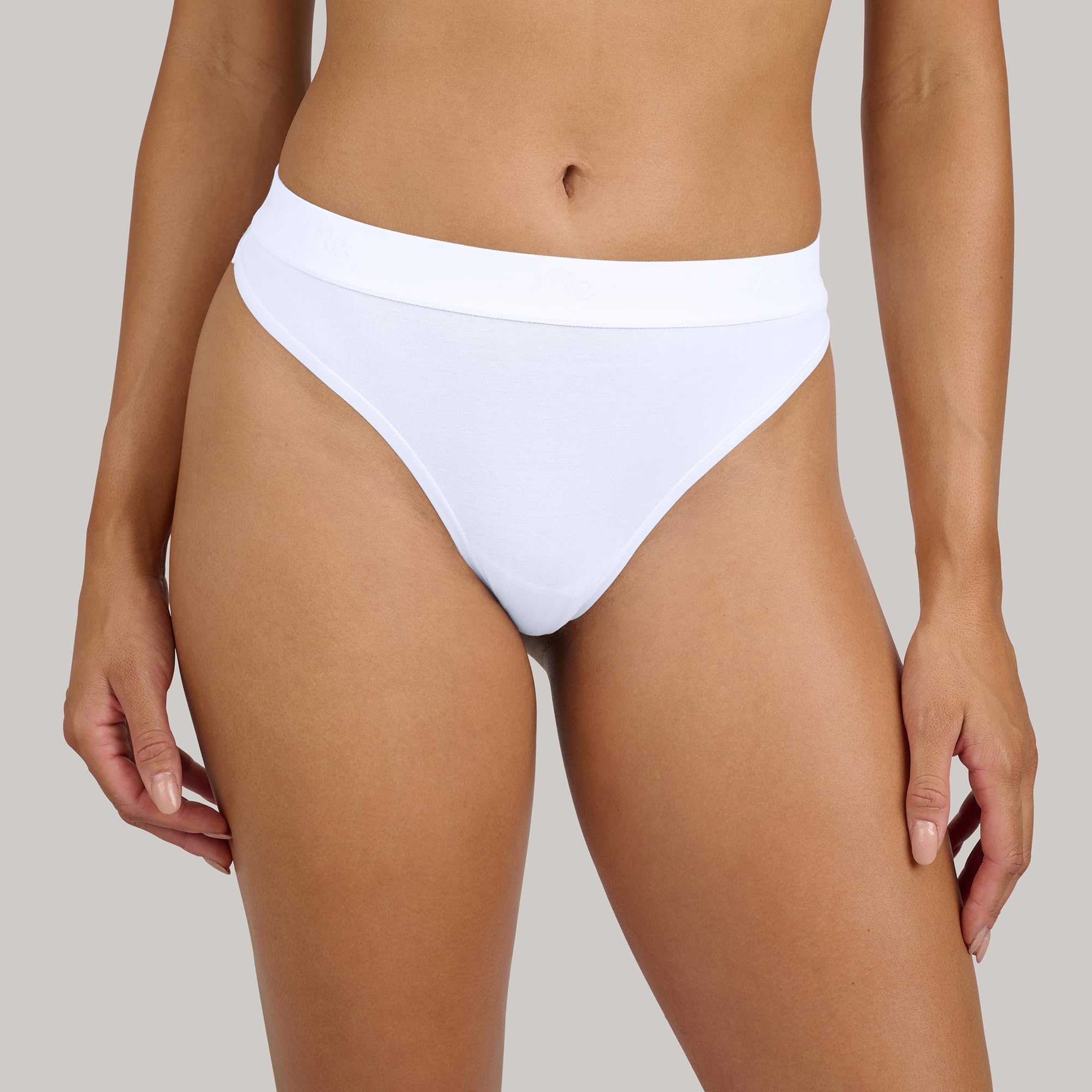 MeUndies – Women’s Stretch Cotton Mid Rise Thong - Comfortable Panties –Amazon Exclusive Fabric