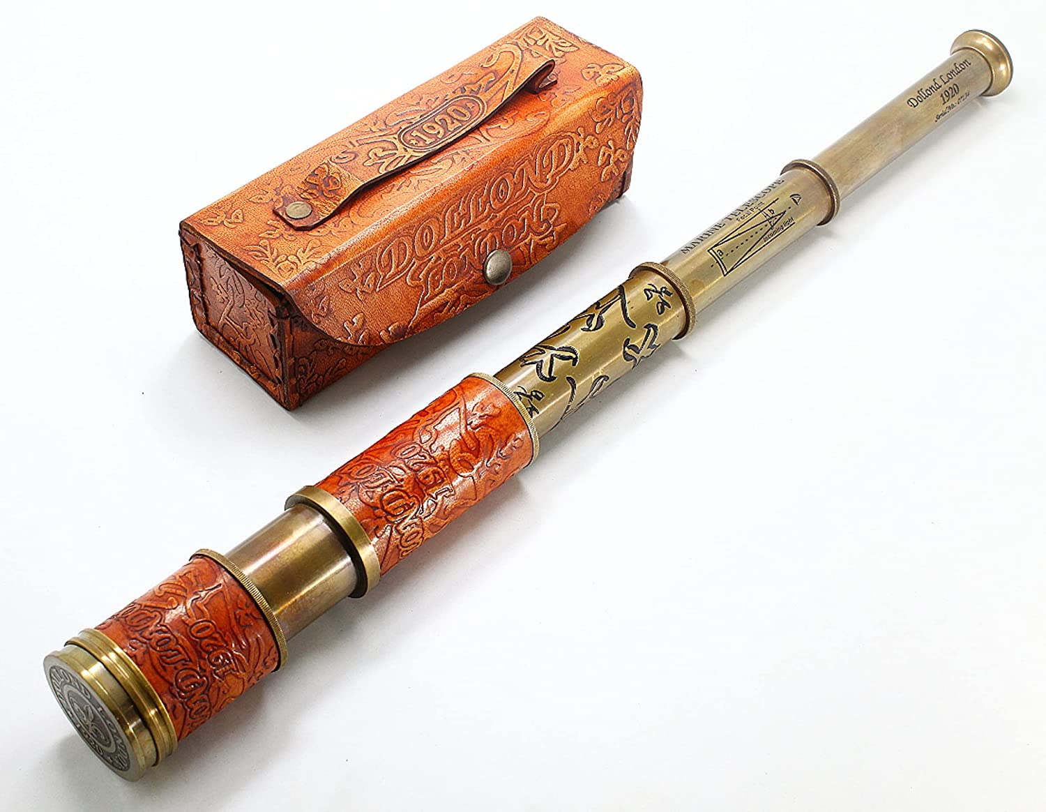 Goblins Brass Vintage Telescope Dollond London 1920 | Martine | Antique | Full Functional | 20 Inch