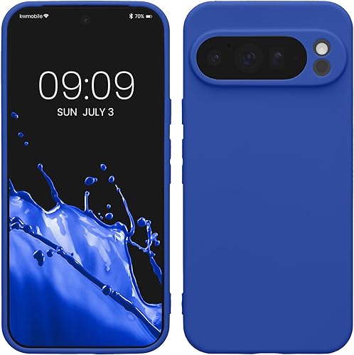 Miniatura 106 de kwmobile Funda compatible con Google Pixel 9 Pro - Funda protectora delgada de TPU para teléfono - Acabado mate suave - Negro mate NEGRO MATE,Piedra