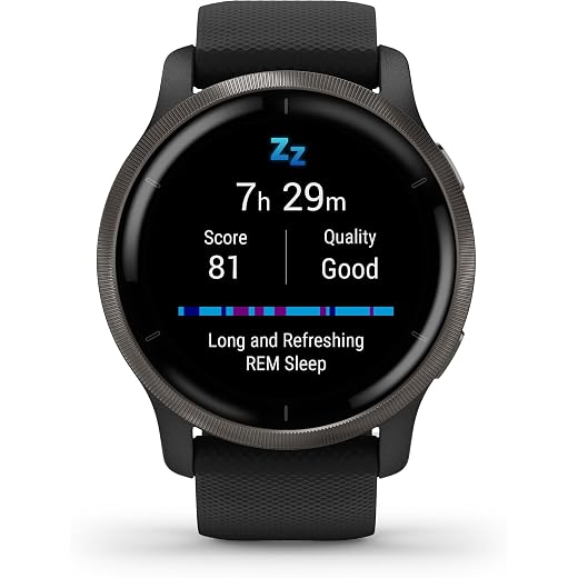 Garmin Venu 2 - Montre connectée GPS multisports, écran Amoled