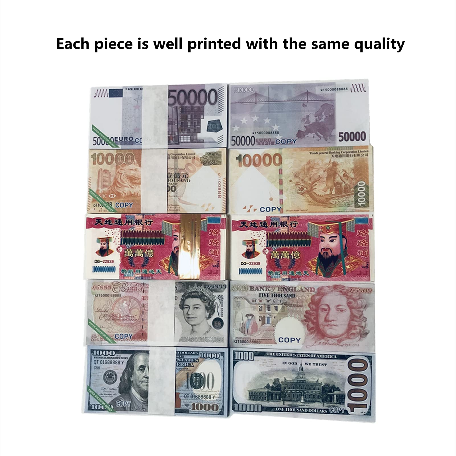 420 Pieces Joss Paper Heaven Bank Notes Ghost Money U.S. Dollar GBP Euro  HK. Dollar Chinese Money for Funerals, Tomb Sweeping Day and The Hungry  Ghost Festival : Amazon.com.au: Home