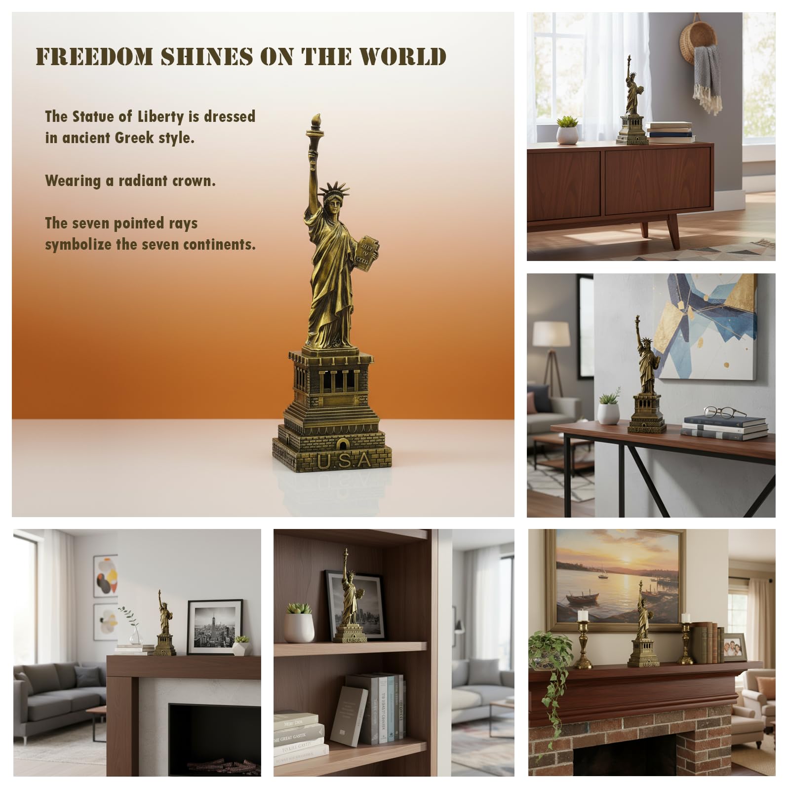 Buy Flenzy Statue of Liberty Showpiece – Vintage Liberty Statue