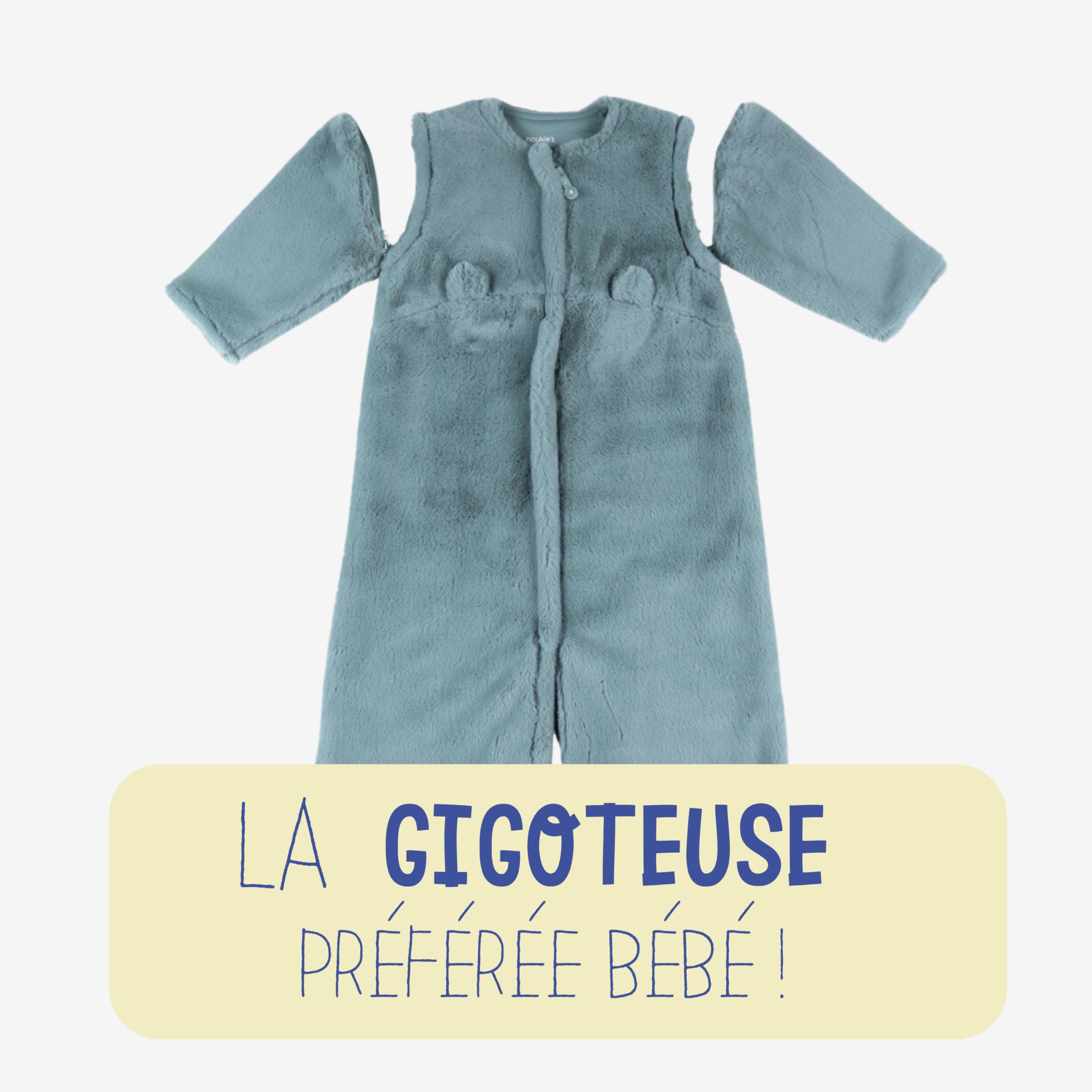 Noukie's - Sacco nanna invernale TOG da 2 a 3,5, Groloudoux Blu, 70 cm