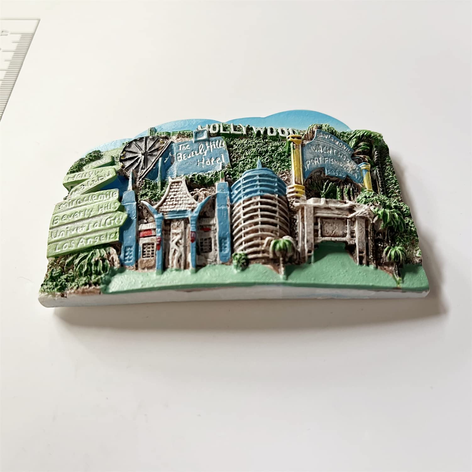 Los Angeles USA 3D Resin Fridge Magnet - Mini Souvenir Gift, Handmade Refrigerator Magnet For Travel & Home Decor - View #5