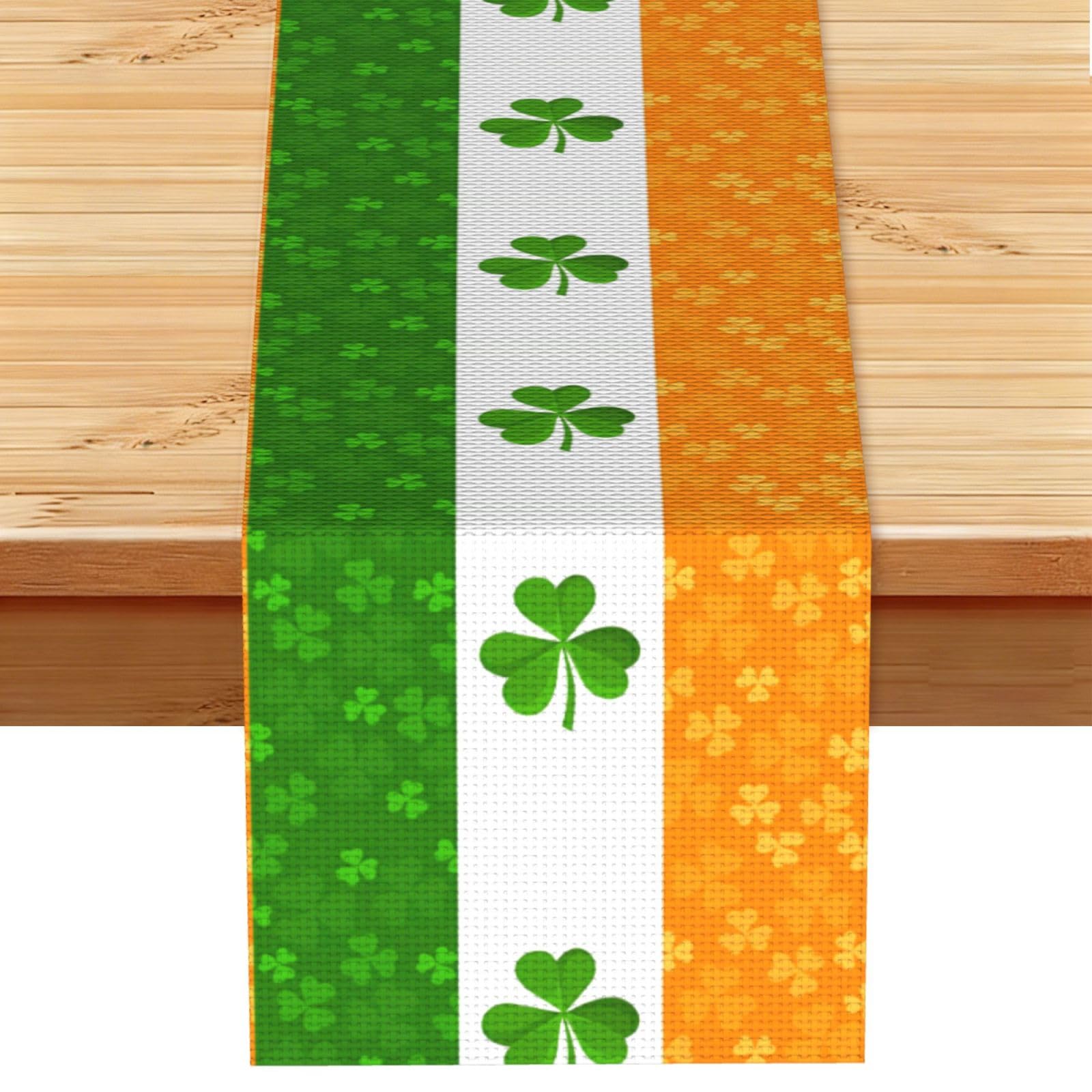 irish flag Table Runner 13x72 Inch Dining Decor