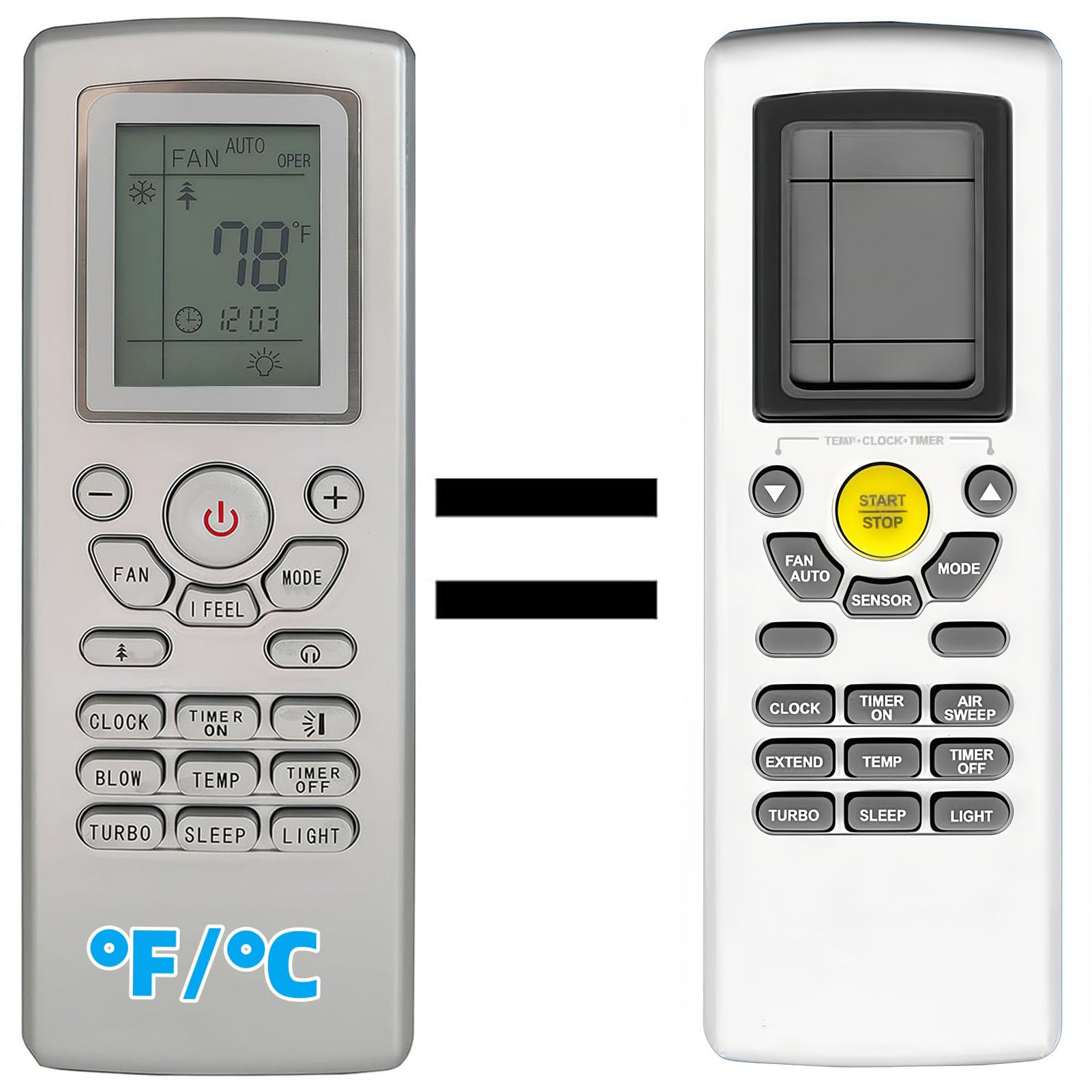 Télécommande de rechange Friedrich YT1FF P69700313 Celsius Fahrenheit - 8