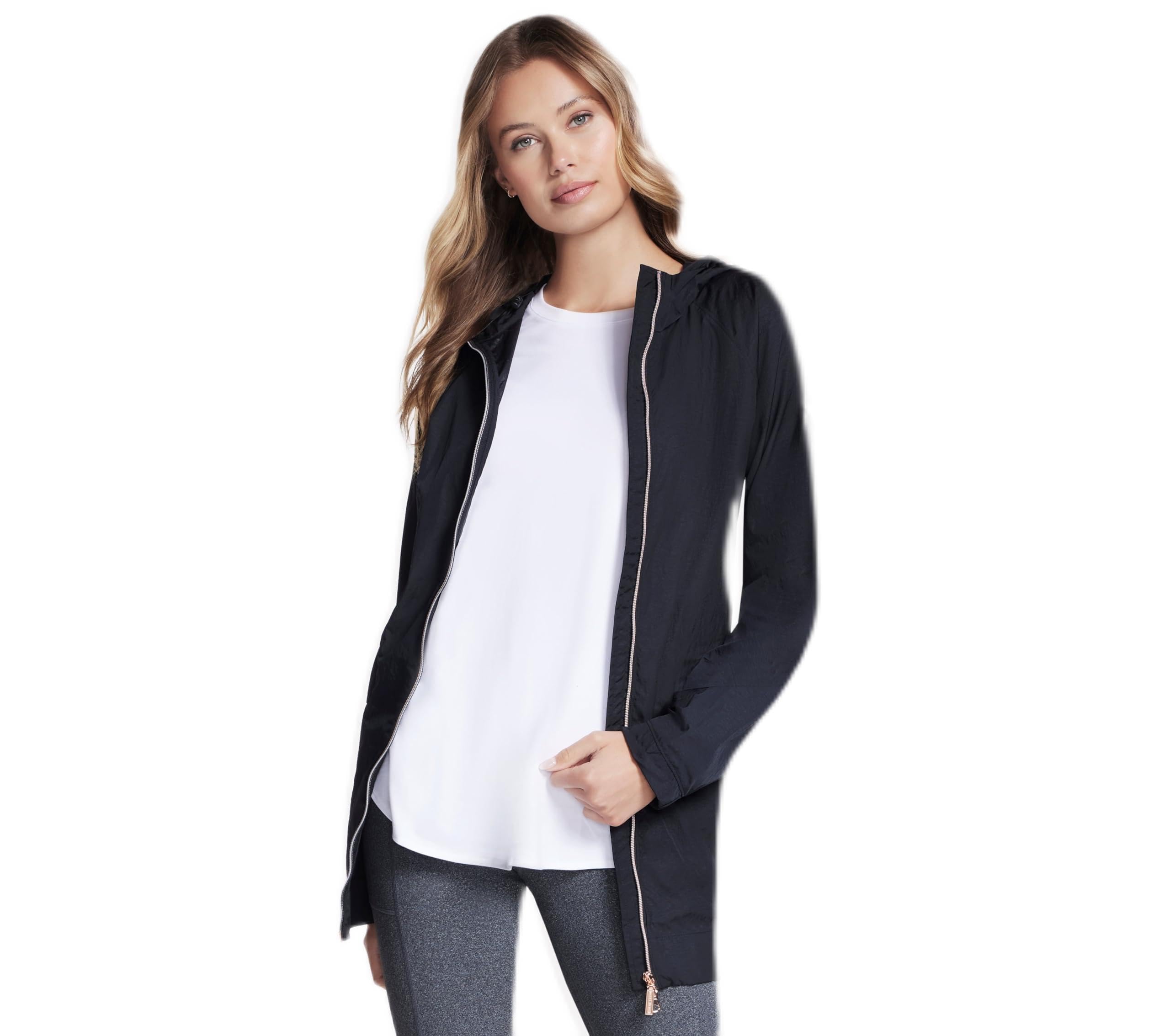Skechers Women's Go Walk Anorak Jacket Black XXL