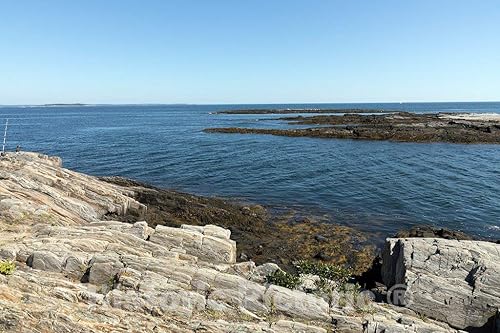 Historic Pictoric Foto - La costa rocosa de la isla de Bailey, Maine, a lo largo de la bahía del casco- Reporducción fotográfica de bellas artes 12