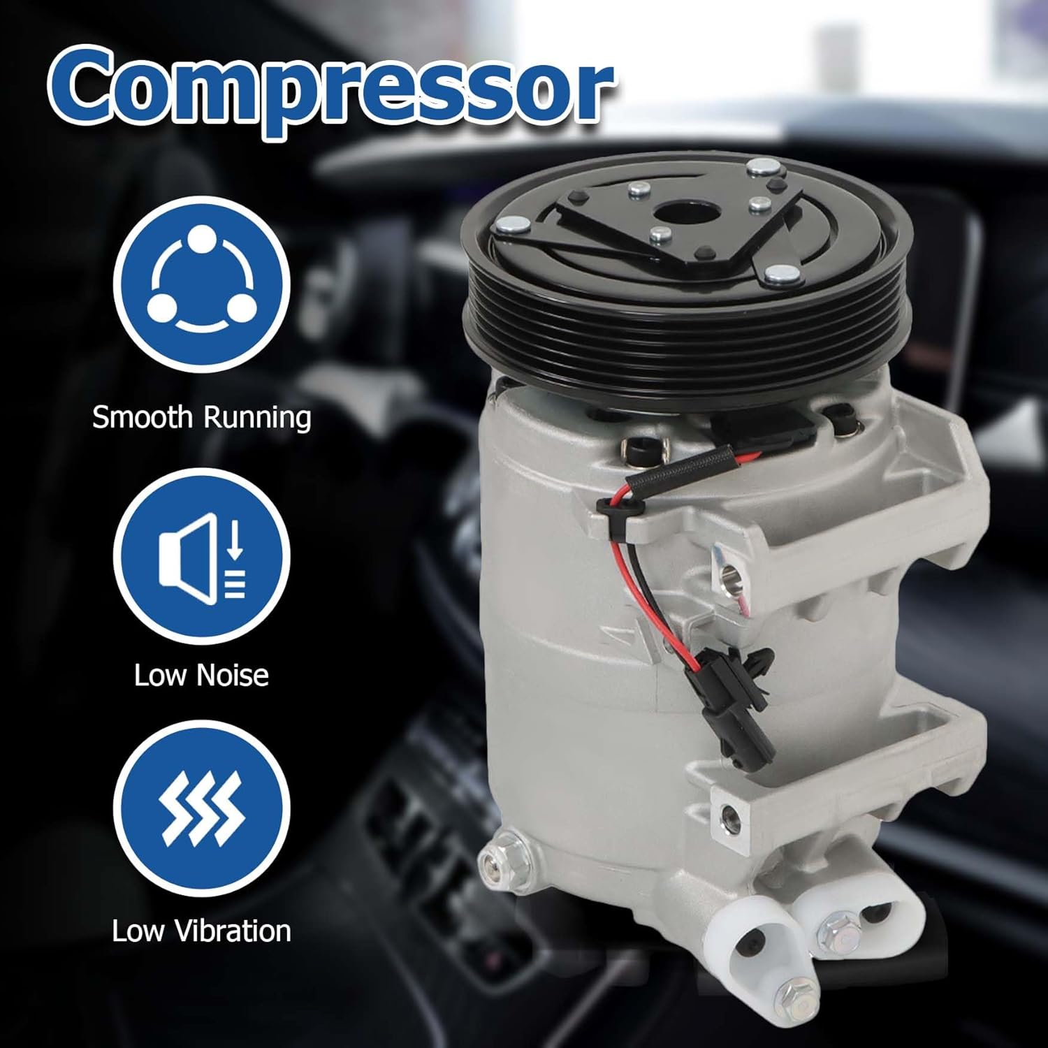 WFLNHB A/C Compressor Replacement for Nissan Rogue 2008-2013 CO11200C