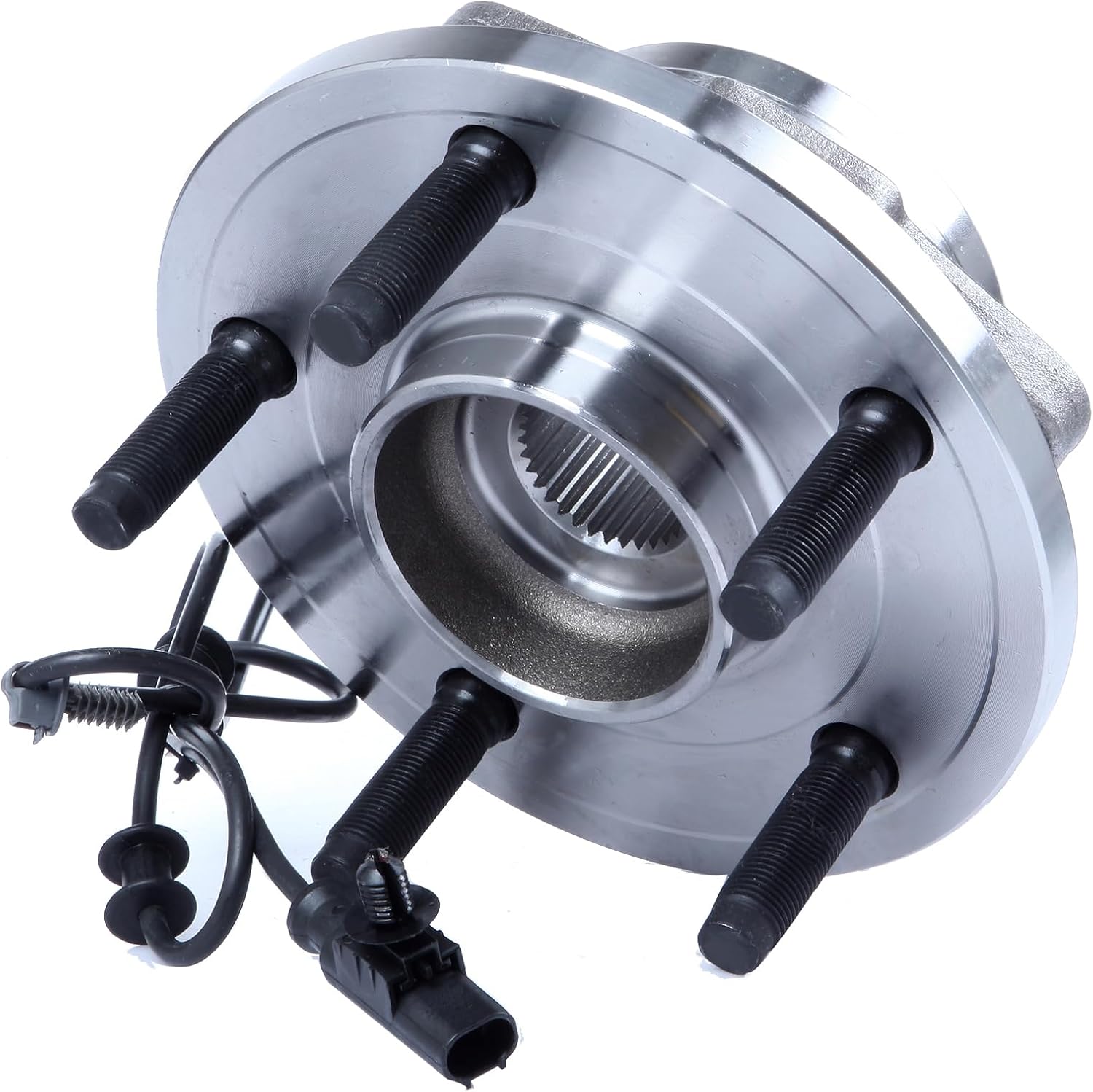 ANGLEWIDE(2-Pack) Left+Right+Front Wheel Hub Bearing Assembly with ABS Sensor 5 Lugs Fits for 2004-2005 for Dodge Durango Limited 4.7L,2004-2005 for Dodge Durango Limited 5.7L Replacement OE 513207